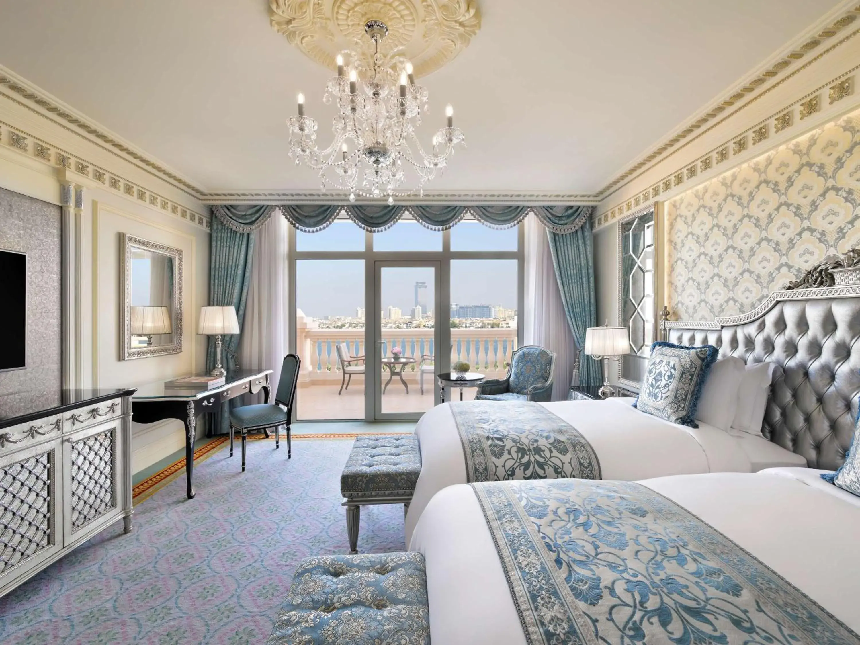 Raffles Club Palm View Twin With balcony and Lounge Access in Raffles The Palm Raffles Club Palm View Twin With balcony and Lounge Access in Raffles The Palm