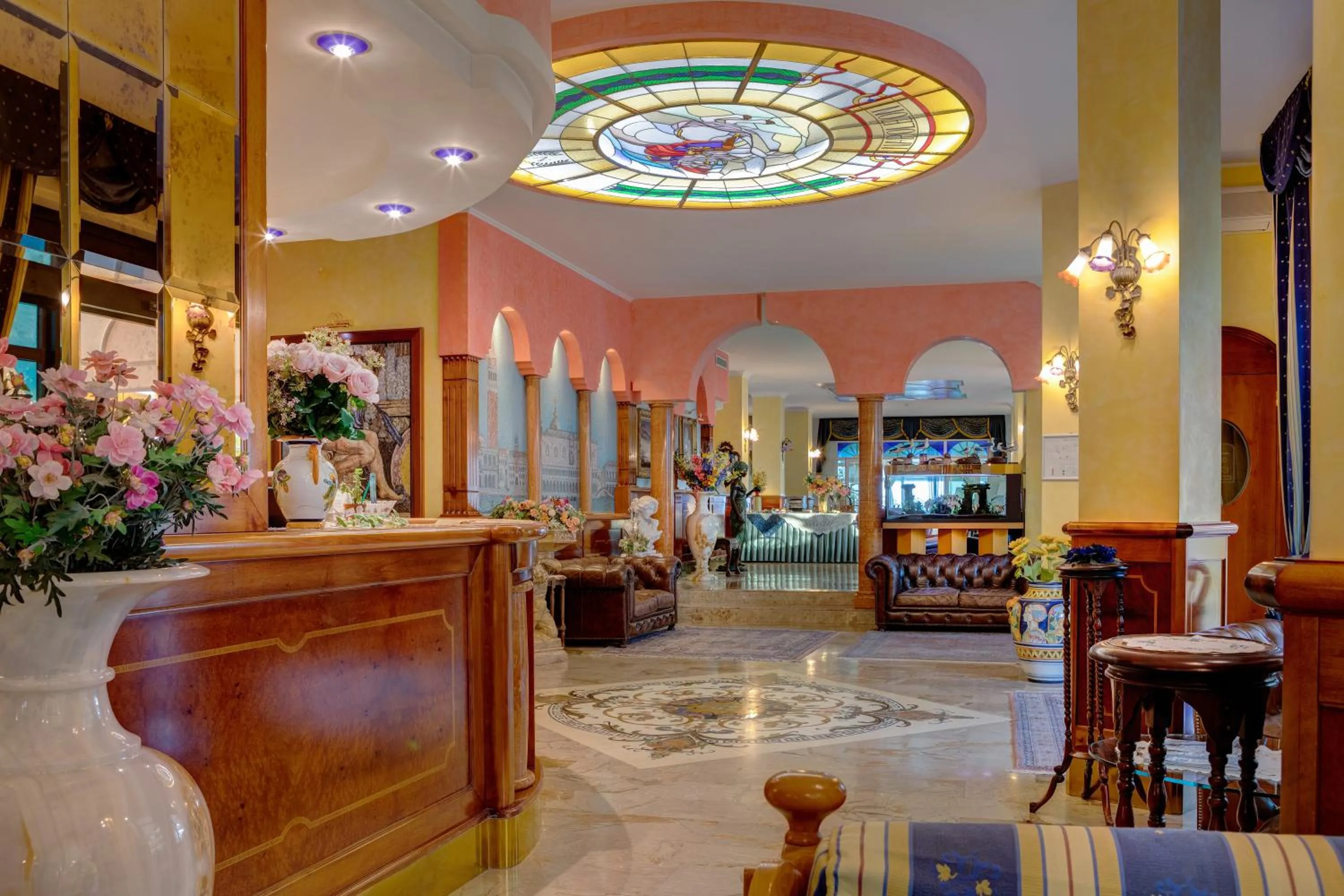 Lobby or reception in Hotel Napoleon