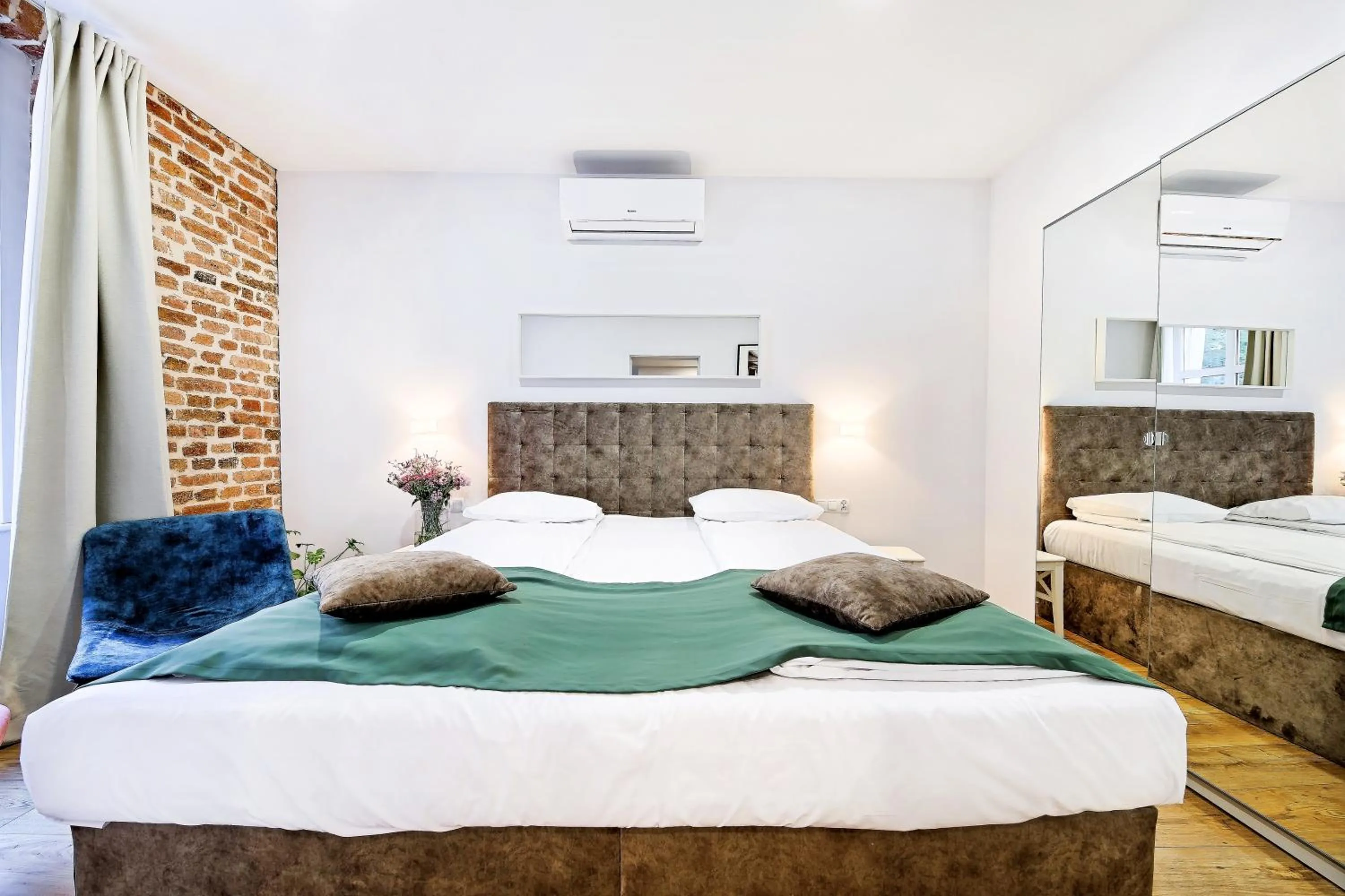 Bed in Cinema Apartments