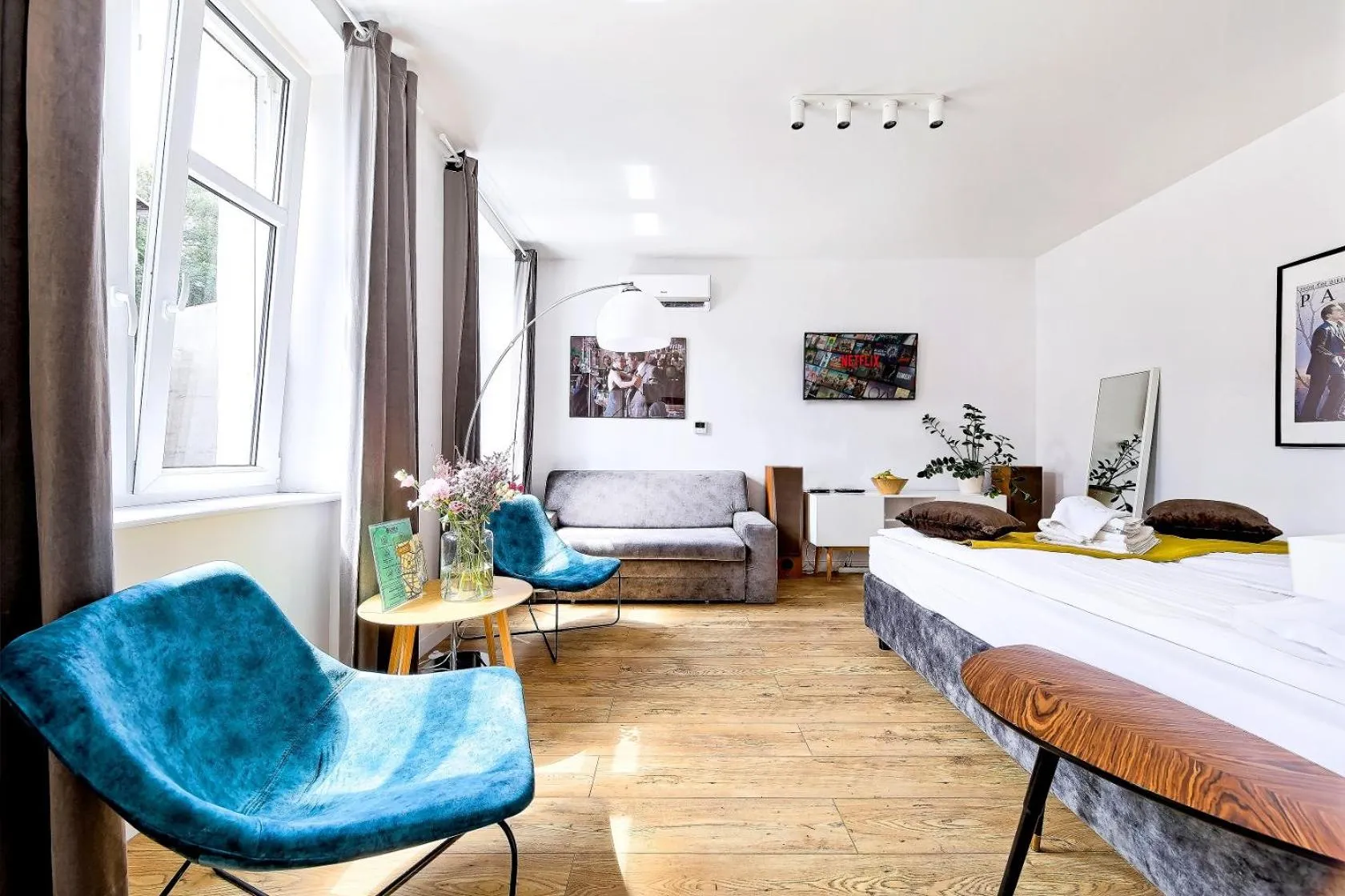 Bed in Cinema Apartments