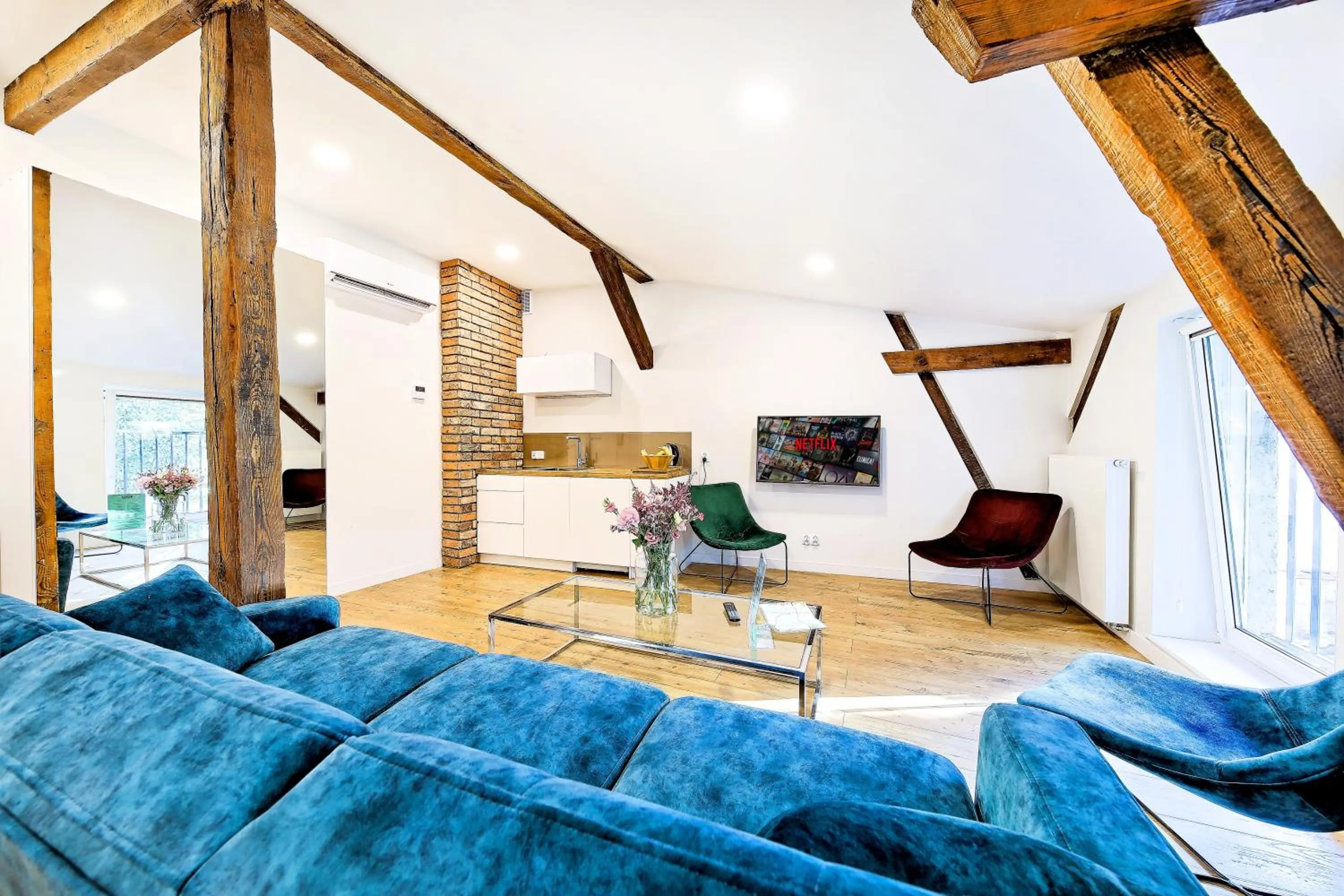 Bed in Cinema Apartments