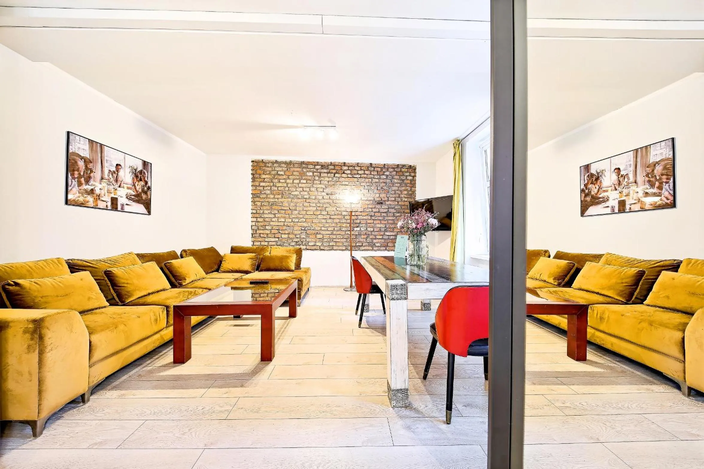 Bed in Cinema Apartments