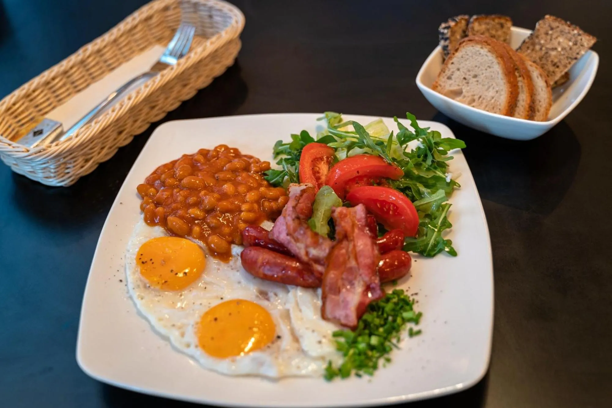 Food close-up in Cinema Apartments