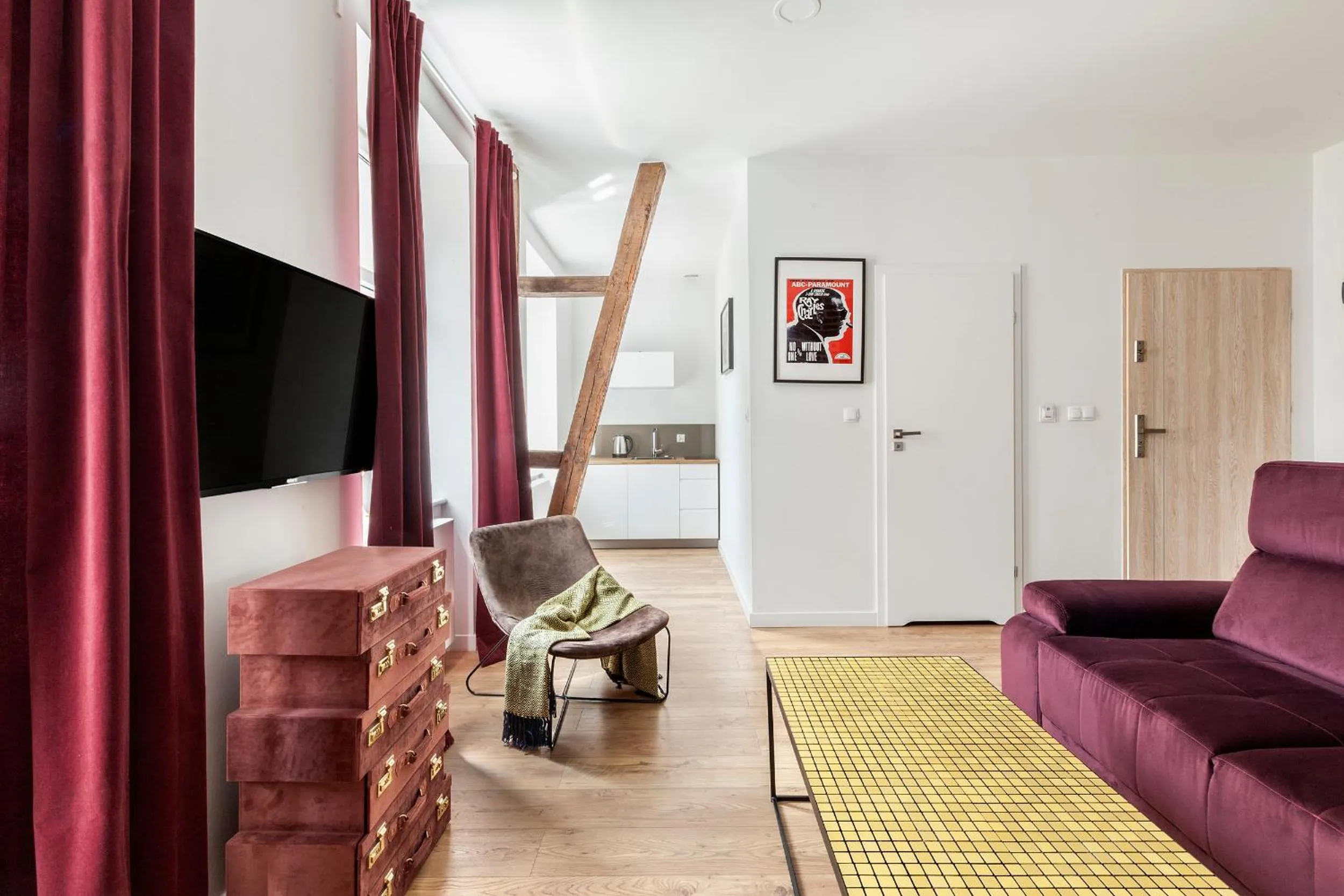 Kitchen or kitchenette in Cinema Apartments