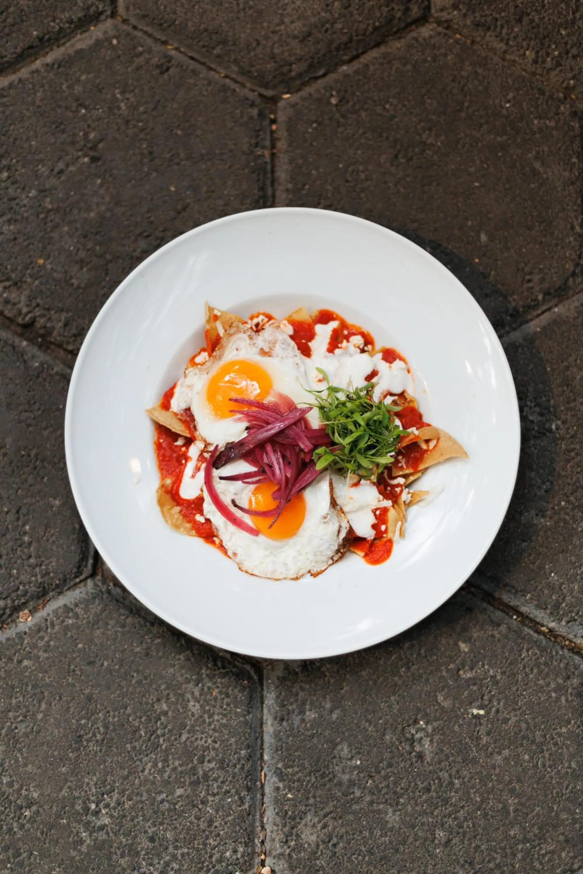 Food close-up in Orchid House Mexico City