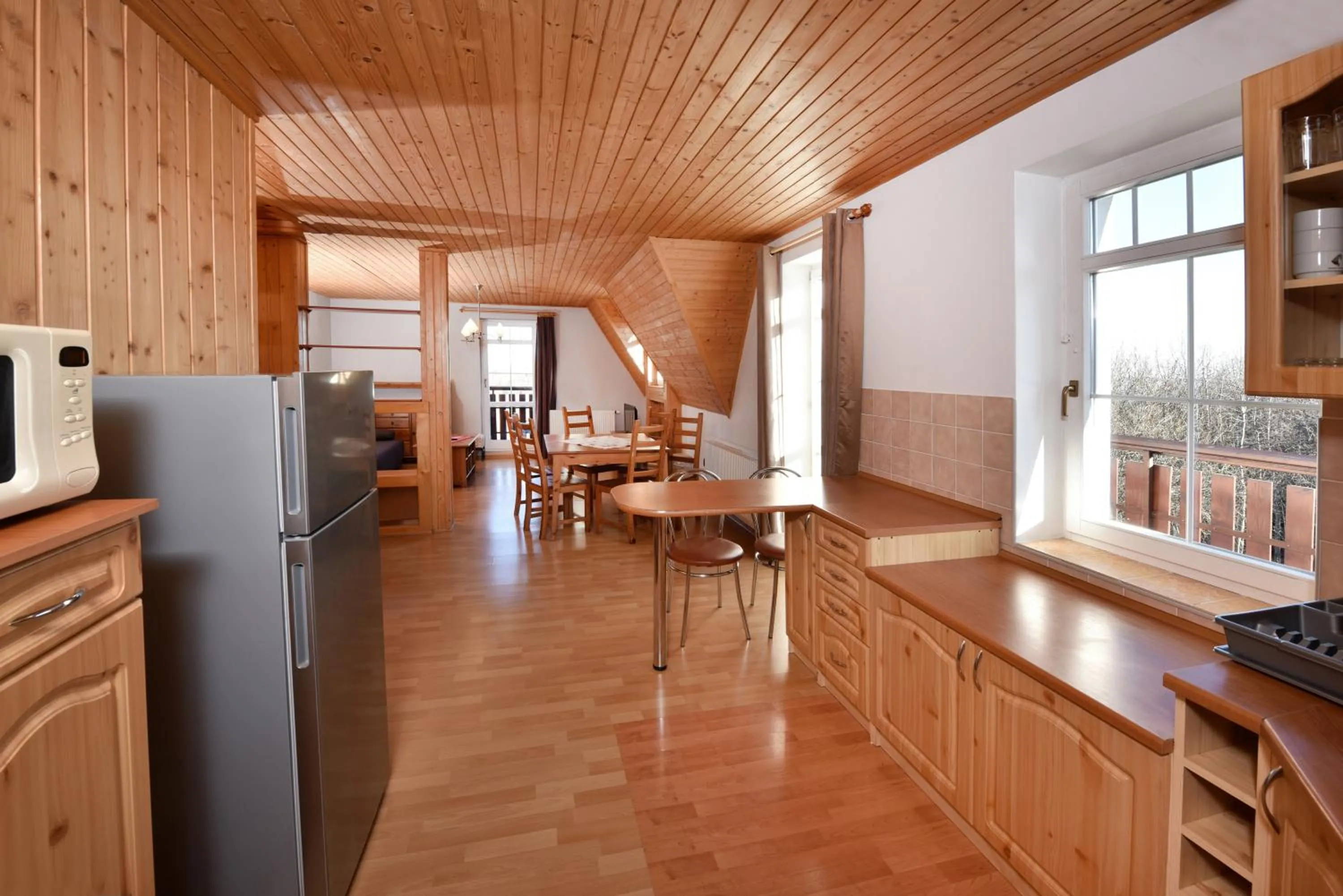 Kitchen or kitchenette in Penzión Valaška