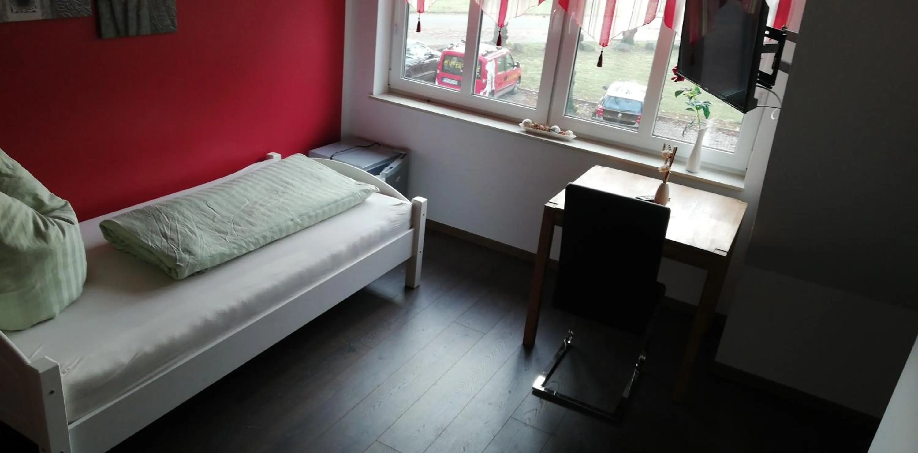 Bedroom, Bed in Gästehaus Burgblick