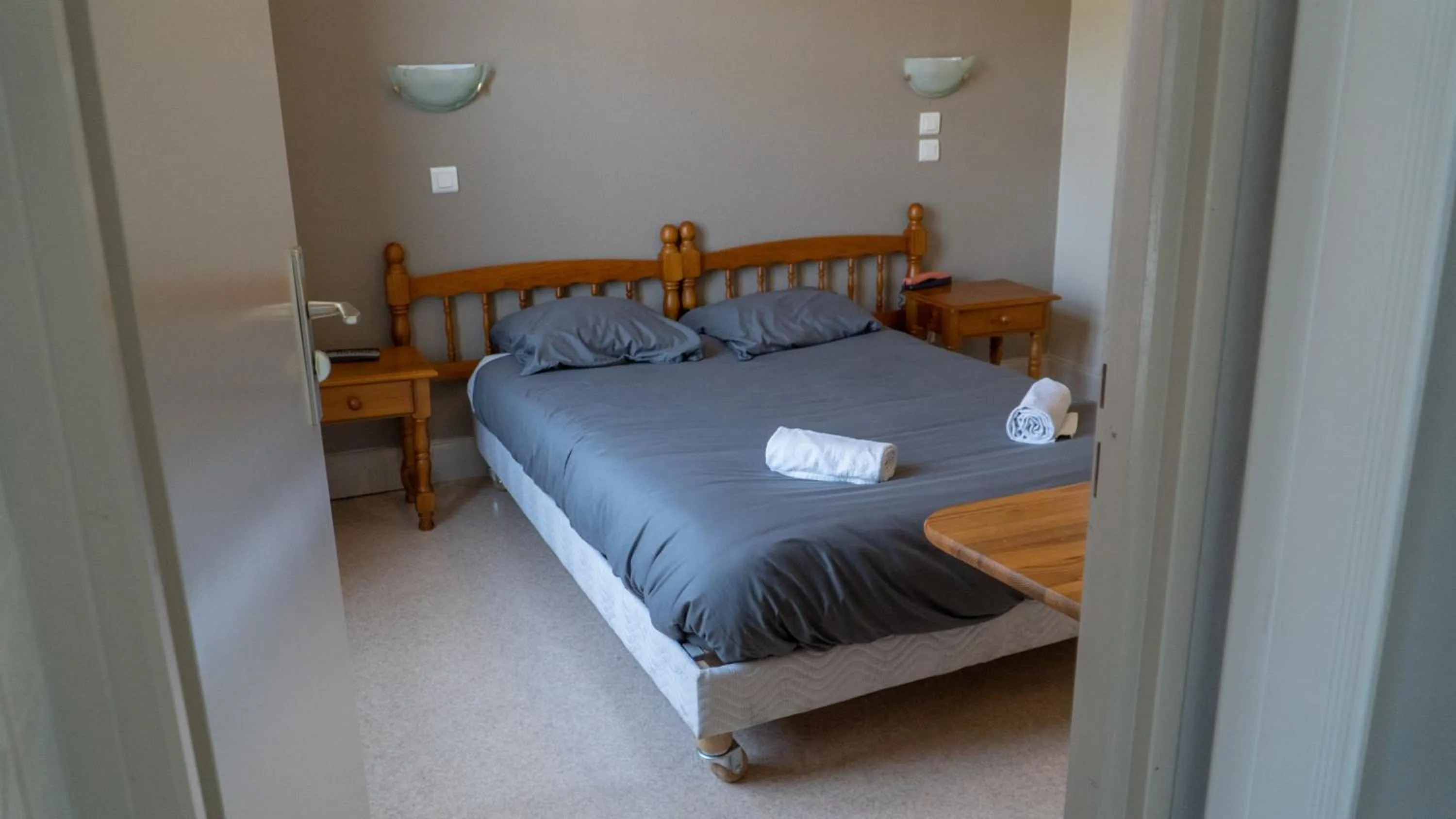 Bed in Résidence SoAnSa du Gérardmer de la Sci Rsast - Col de la Schlucht