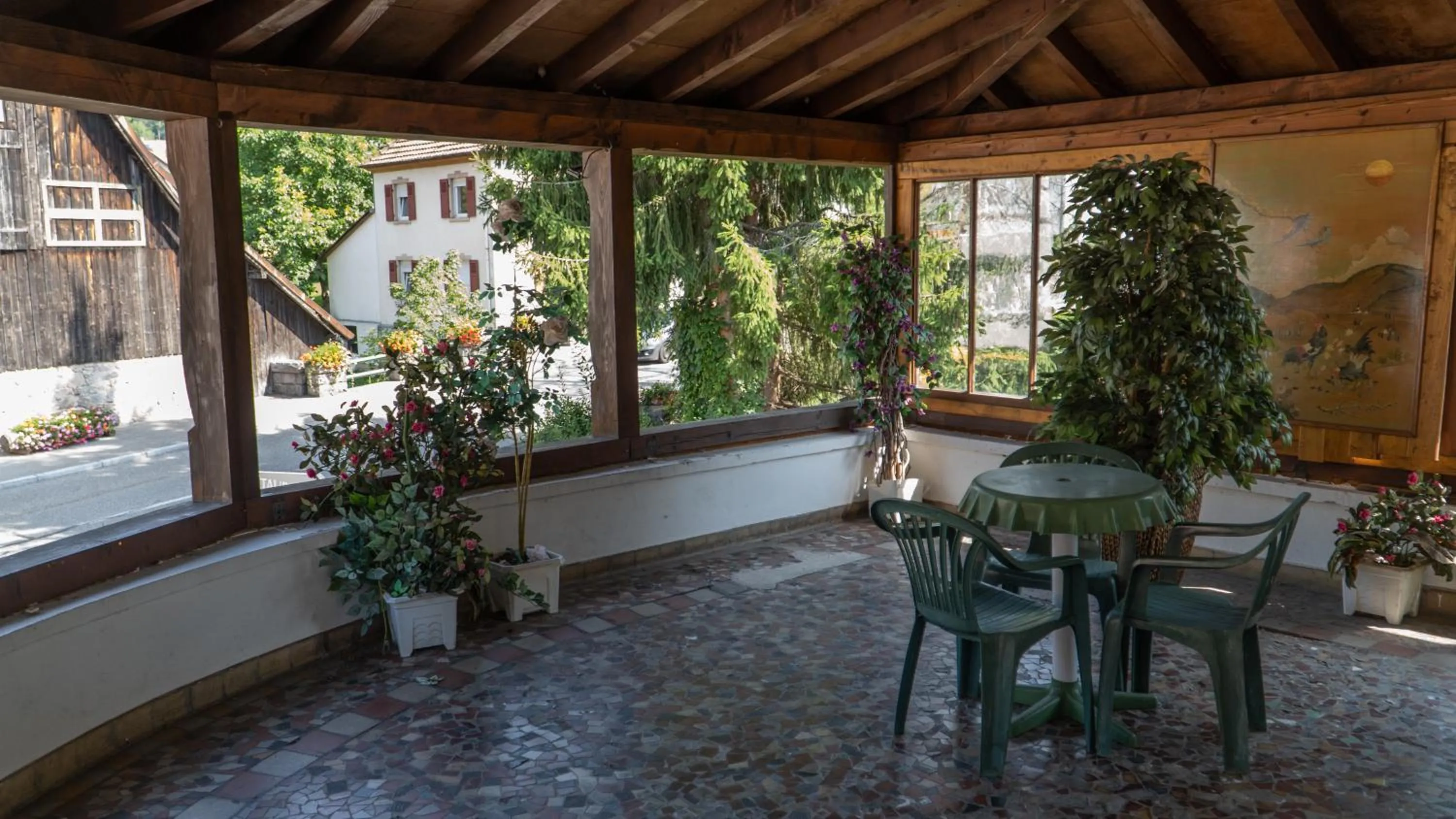 Patio in Résidence SoAnSa du Gérardmer de la Sci Rsast - Col de la Schlucht