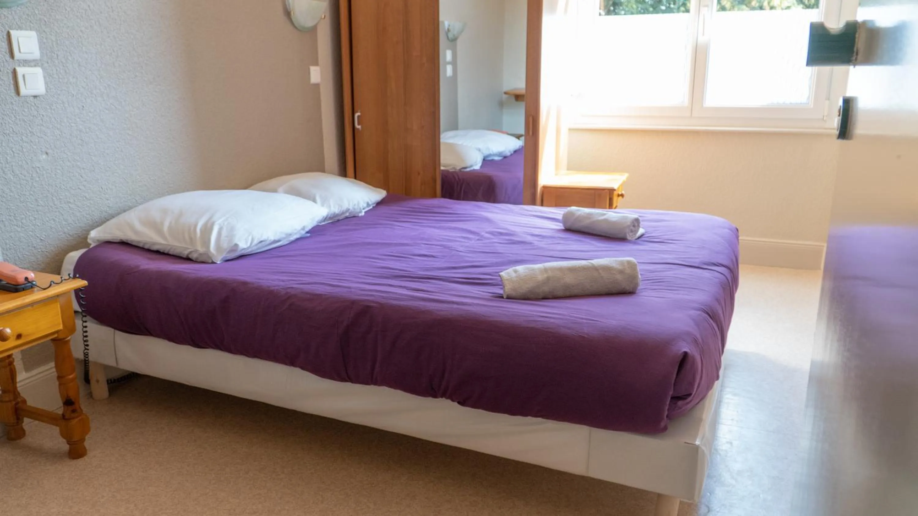 Bed in Résidence SoAnSa du Gérardmer de la Sci Rsast - Col de la Schlucht