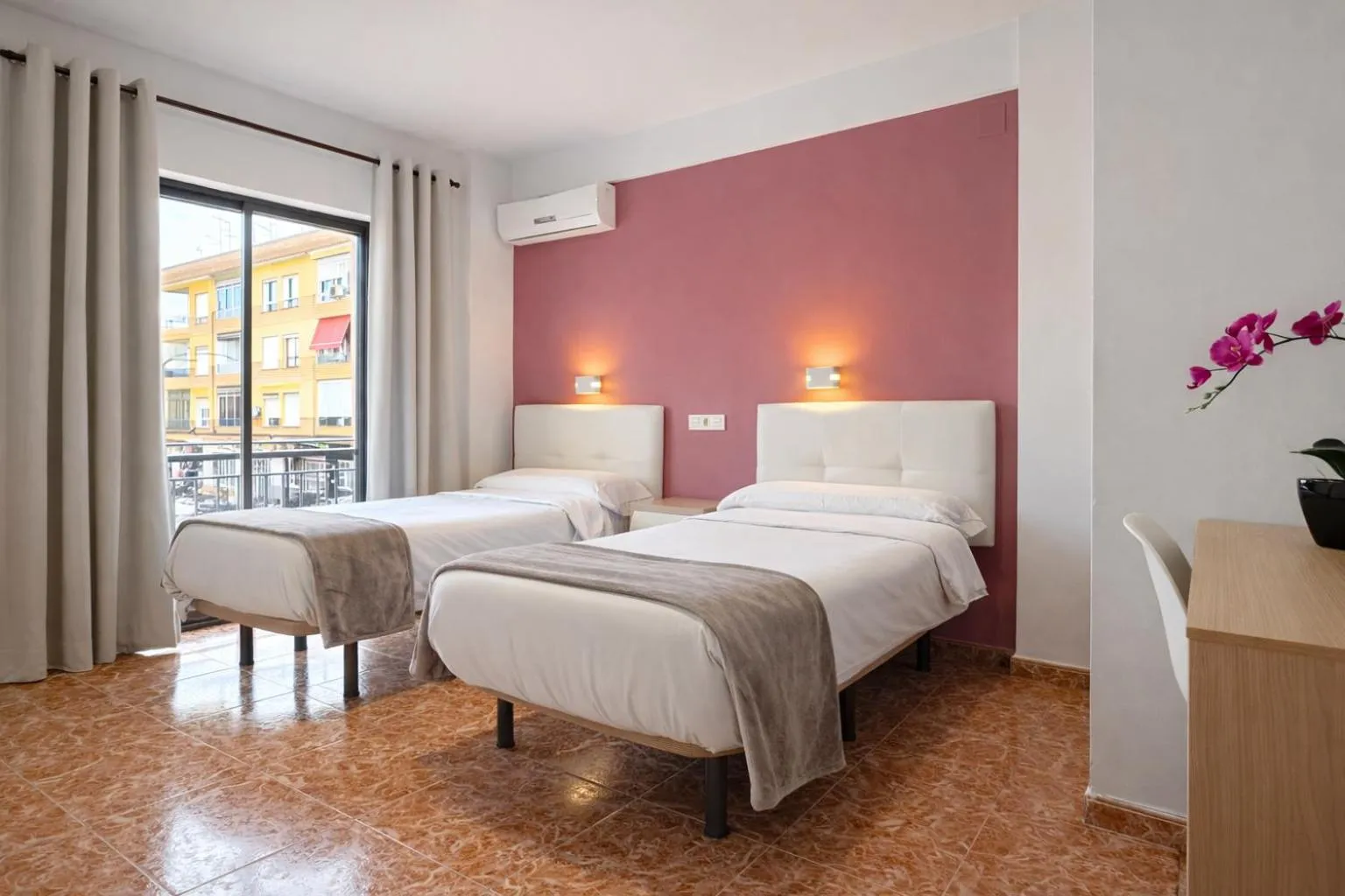 Bed in Pensión Rocamar