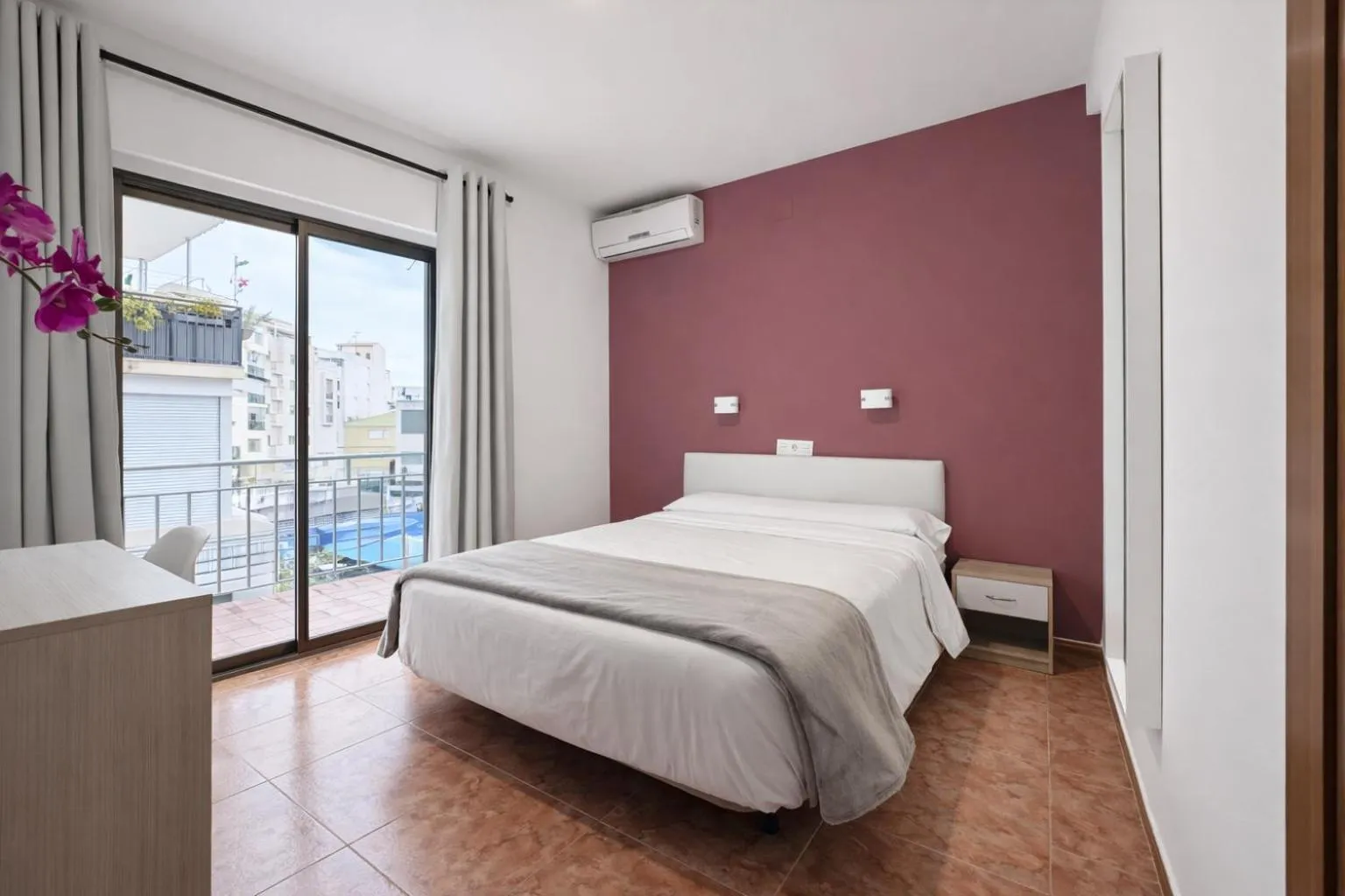 Bed in Pensión Rocamar