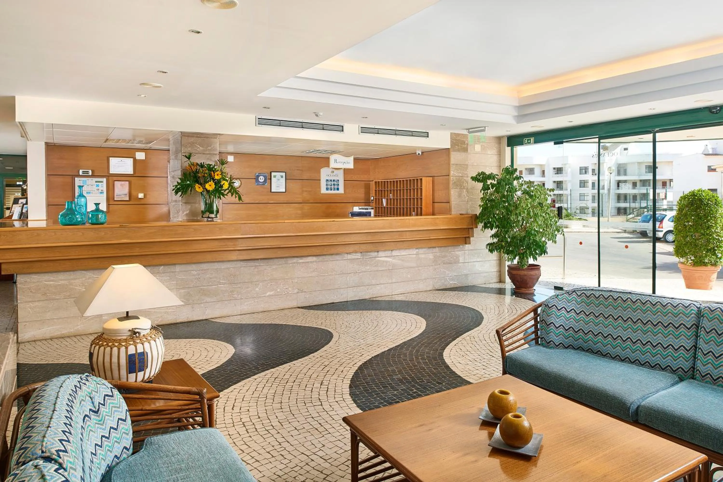Lobby or reception in Oceanus Aparthotel