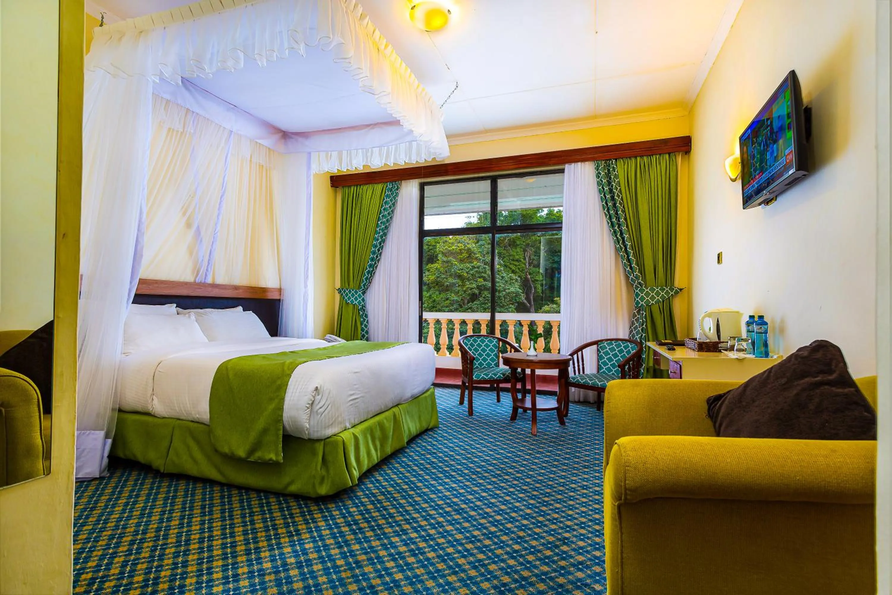 Communal lounge/ TV room in Rift Valley Hills Resort