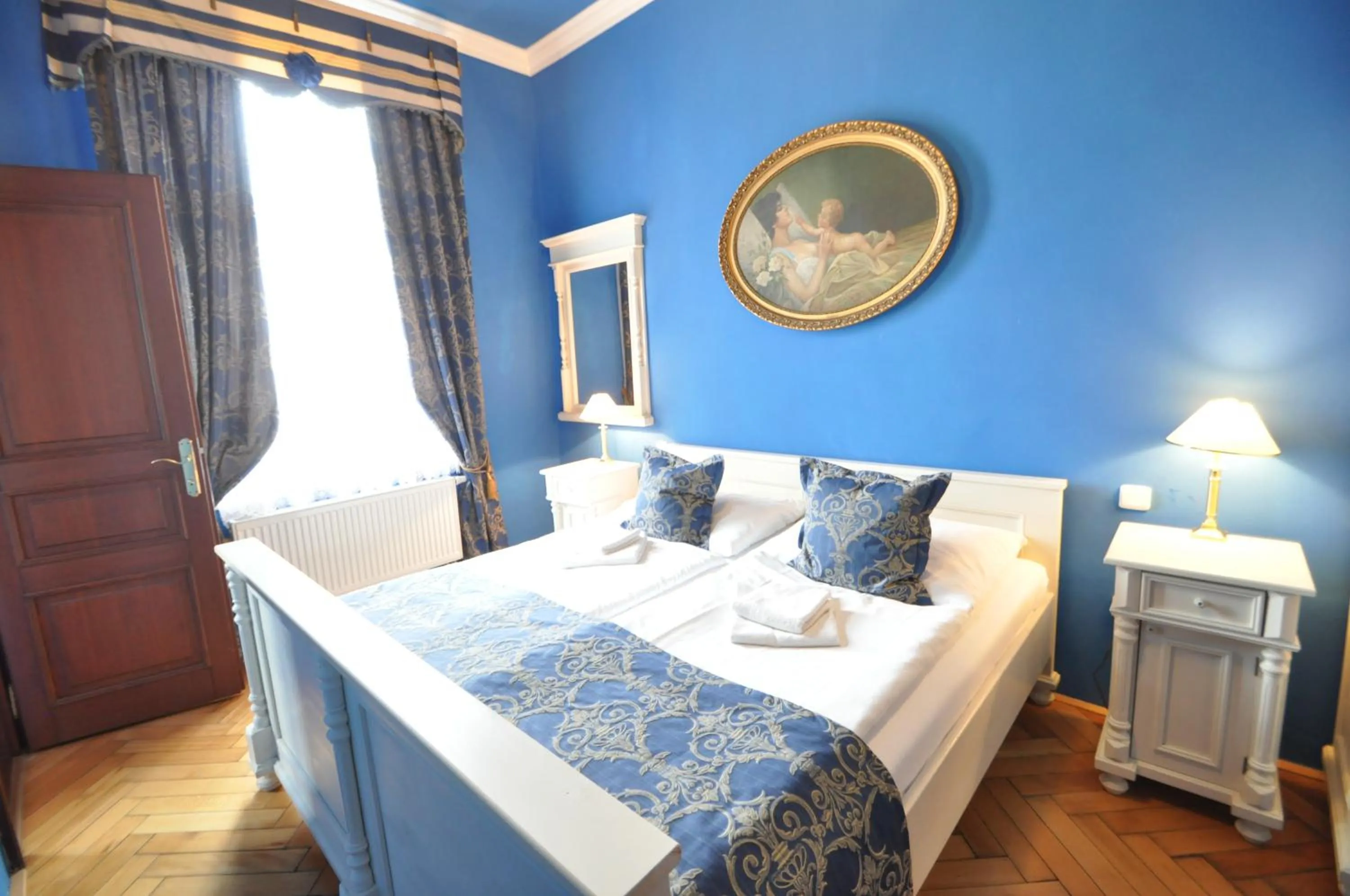 Bed in Grand Hotel Praha