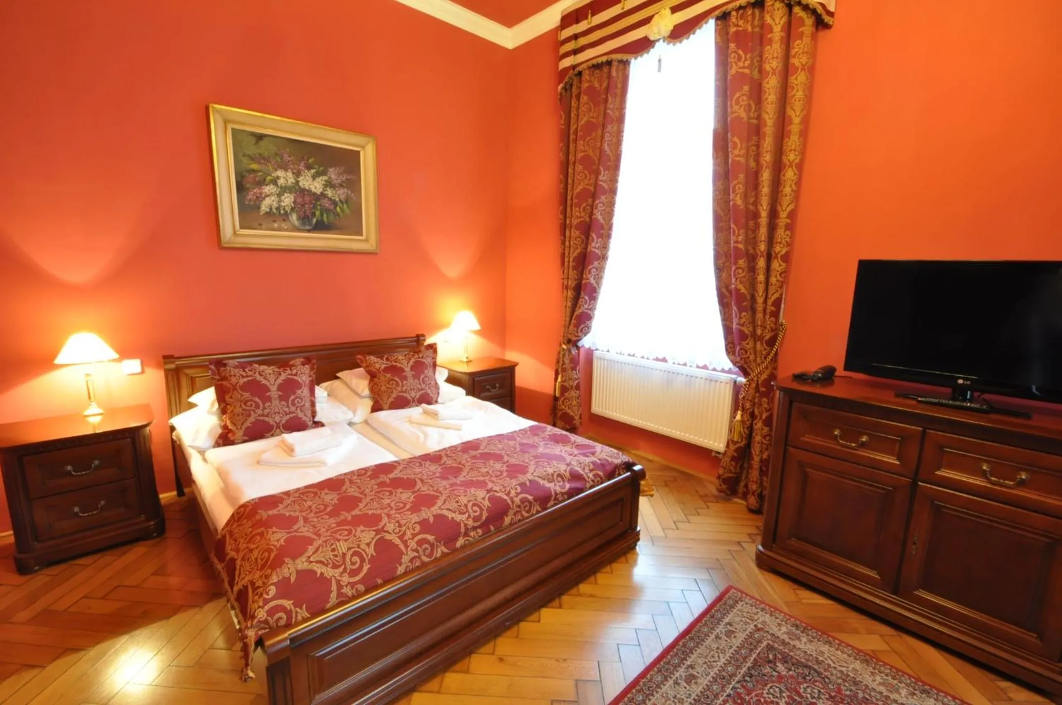 Bed in Grand Hotel Praha