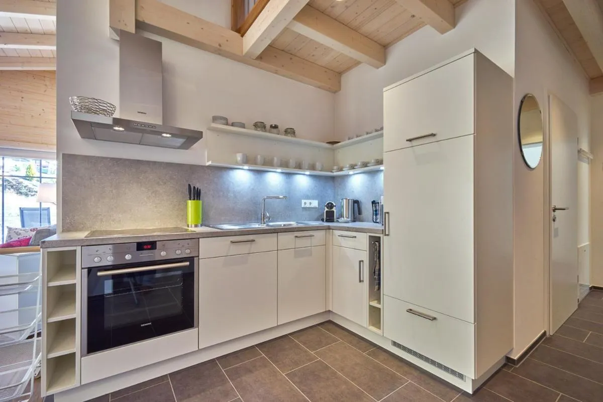 Kitchen or kitchenette in Alb Appartements