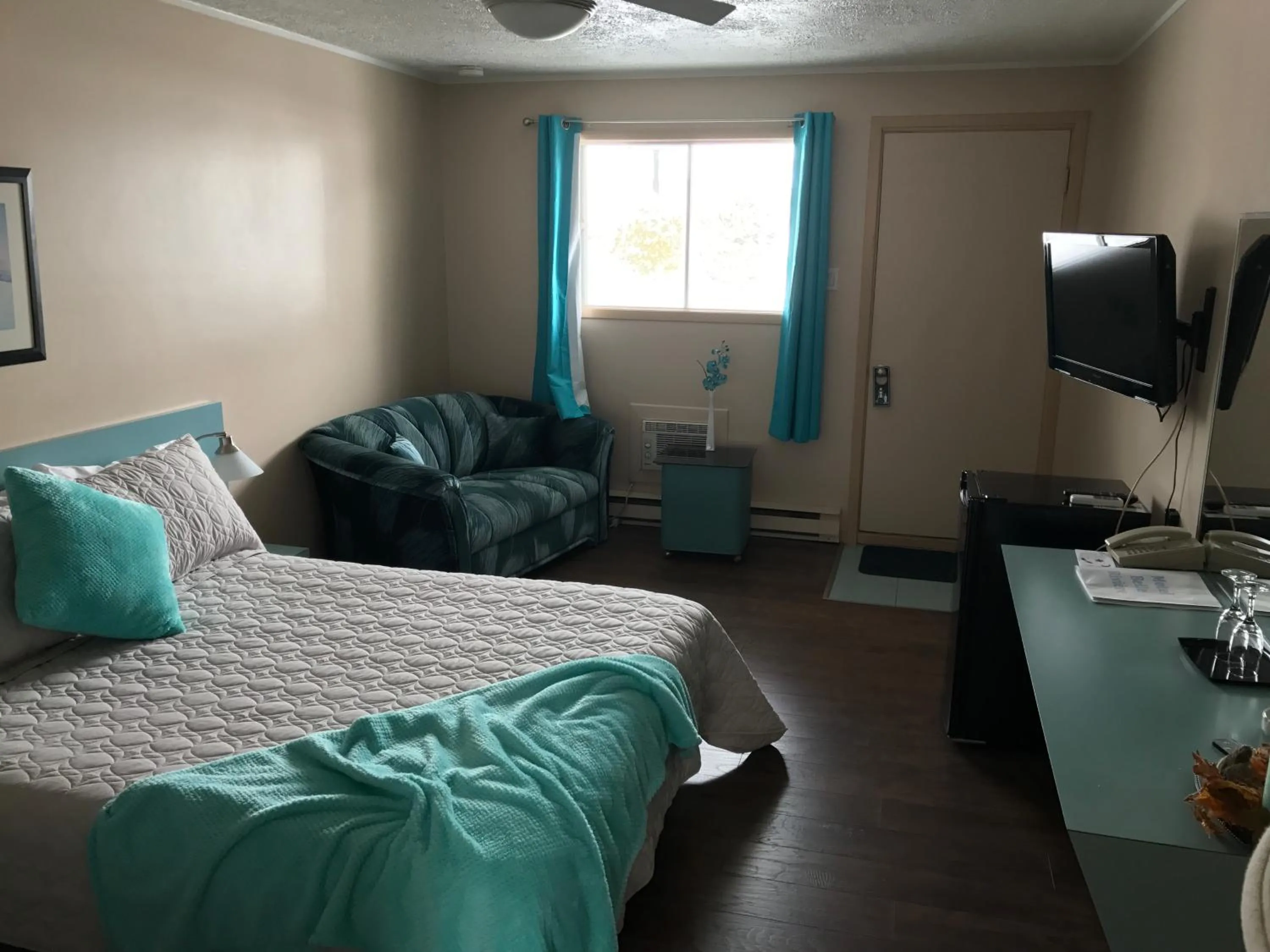 Bedroom, Bed in Motel Belle Riviere