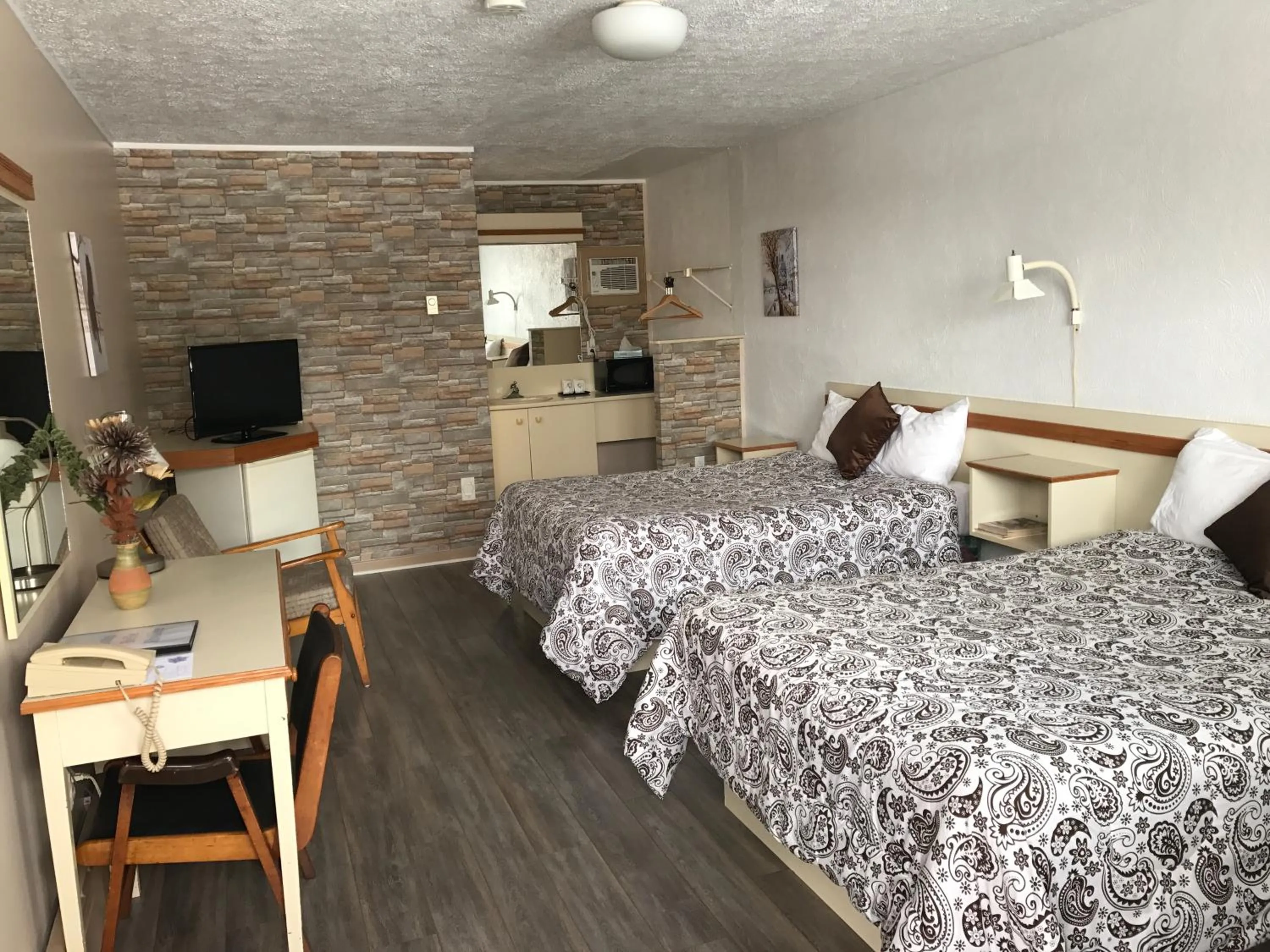 Bedroom, Bed in Motel Belle Riviere