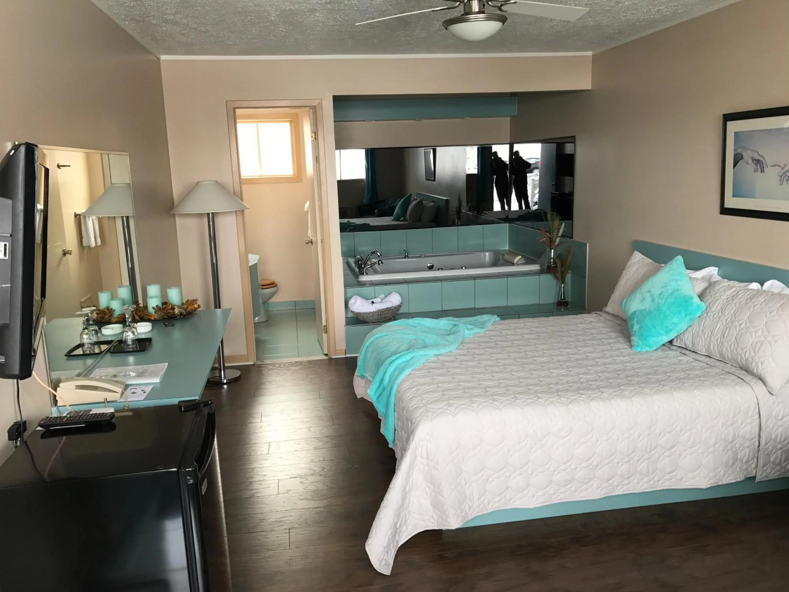 Bedroom, Bed in Motel Belle Riviere