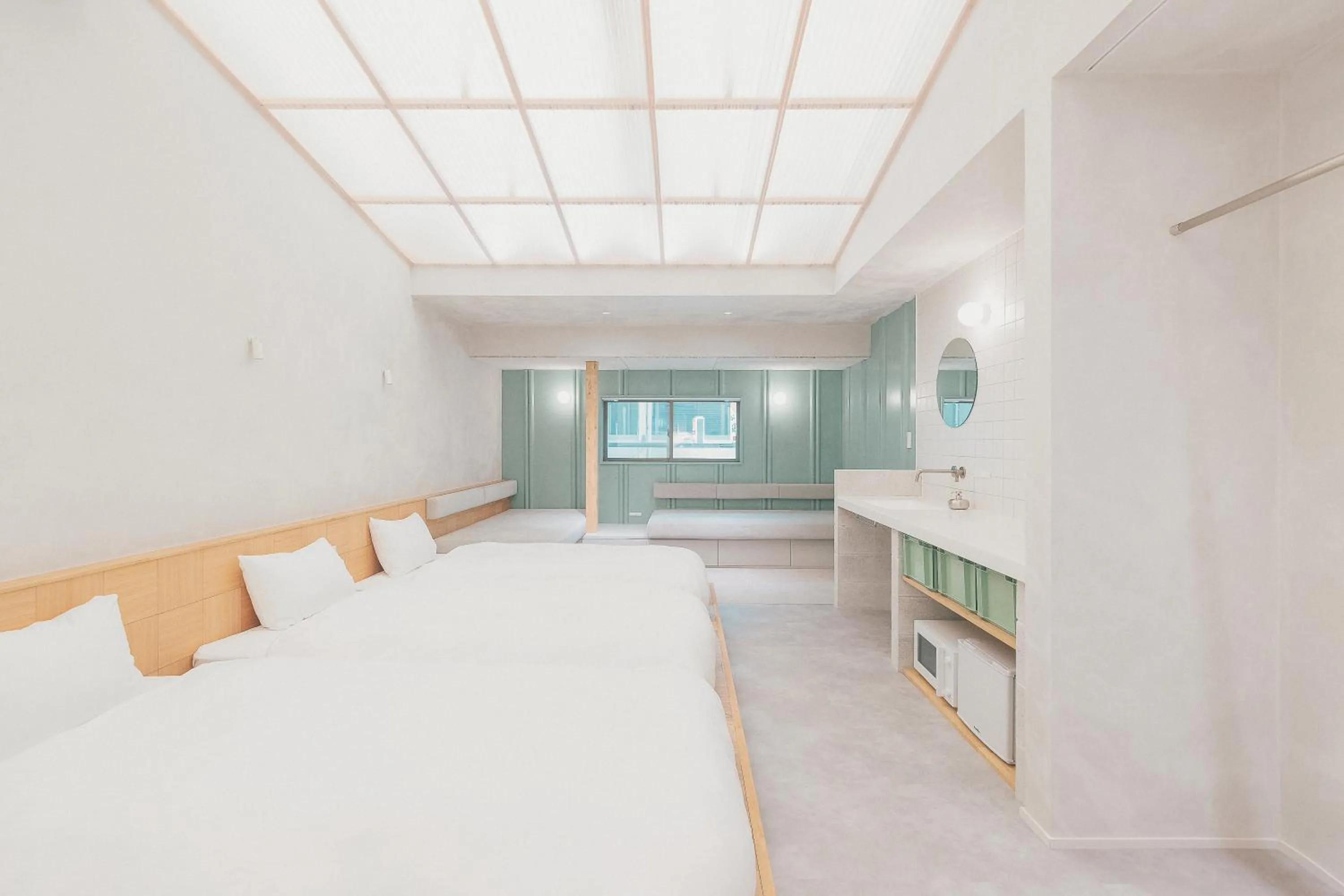 Bedroom, Bed in SEKAI HOTEL Deep Osaka Experience