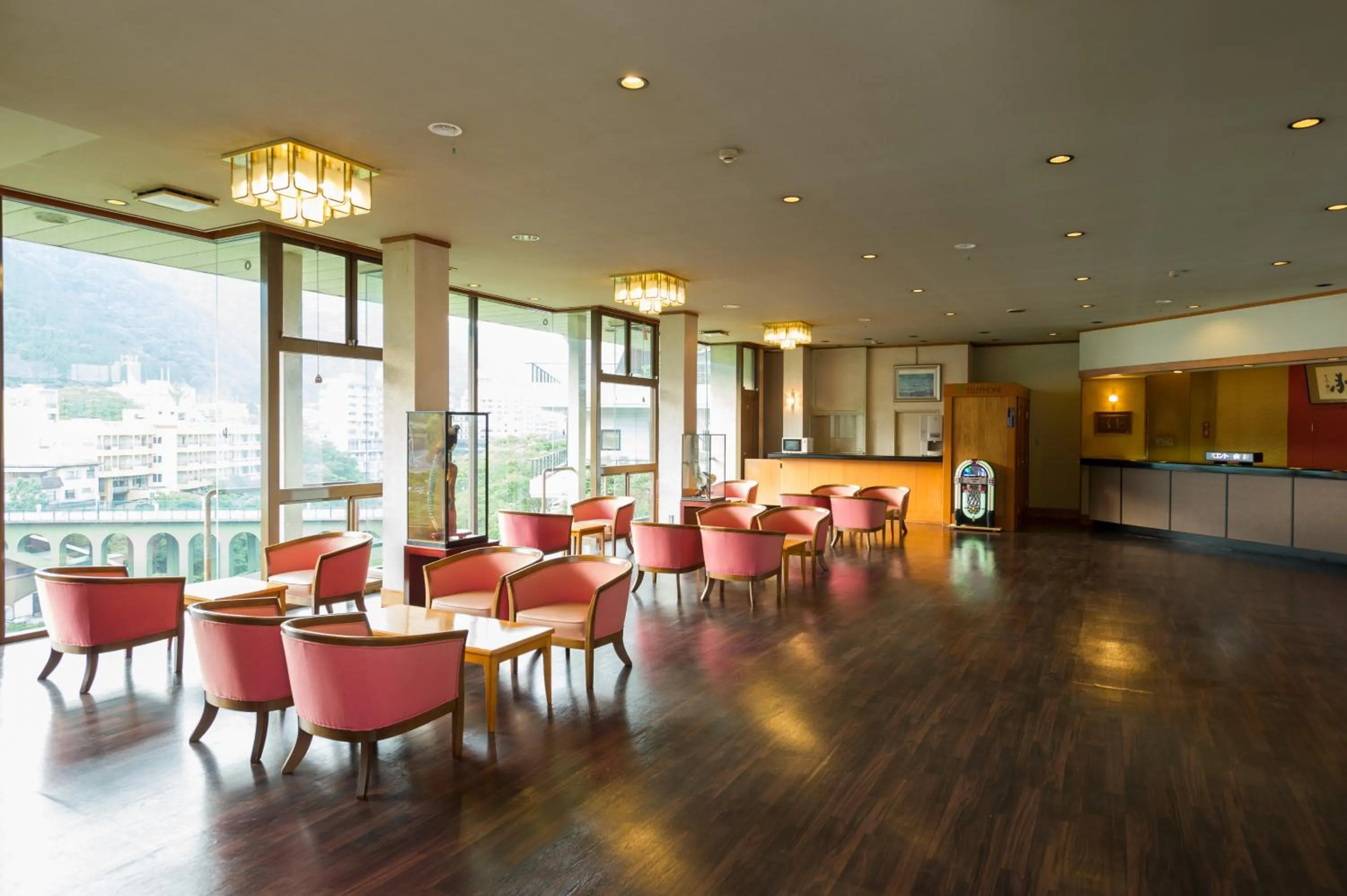 Lobby or reception in kinugawaonsen Fukumatsu