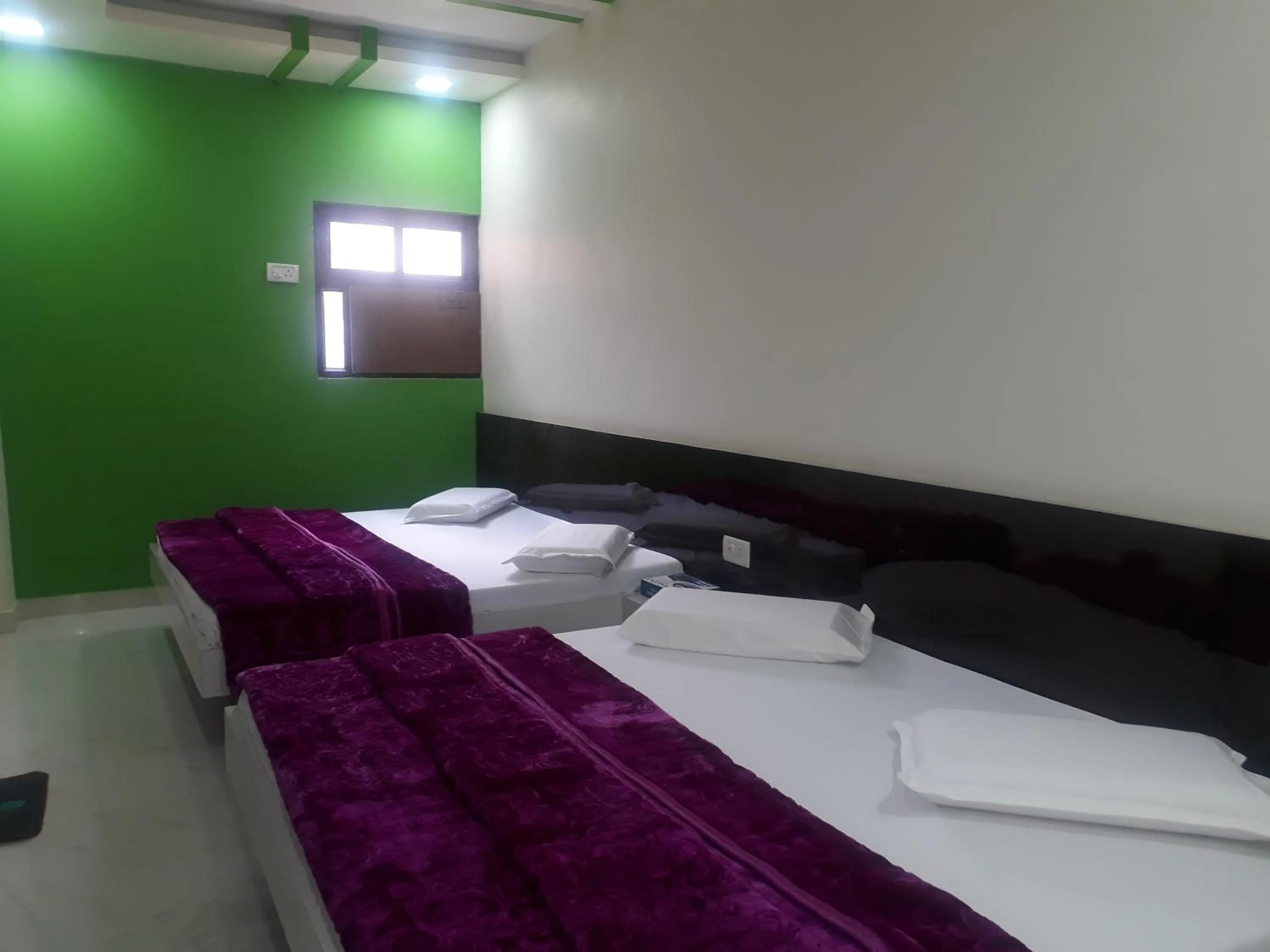 Bed in Hotel Moon Sky Ajmer