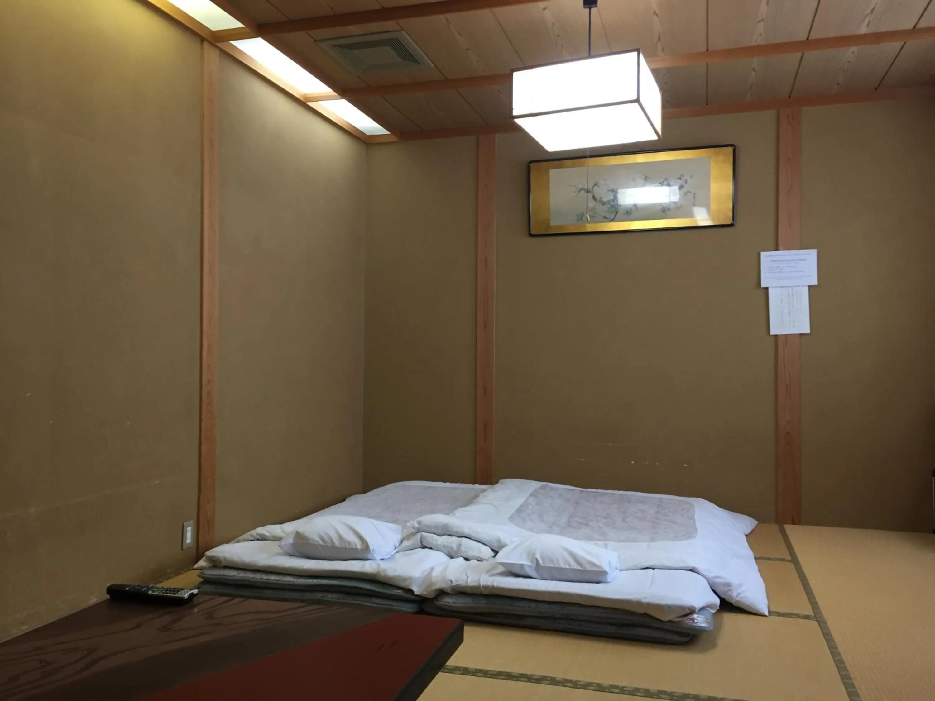 Bed in Daymaruya Ryokan