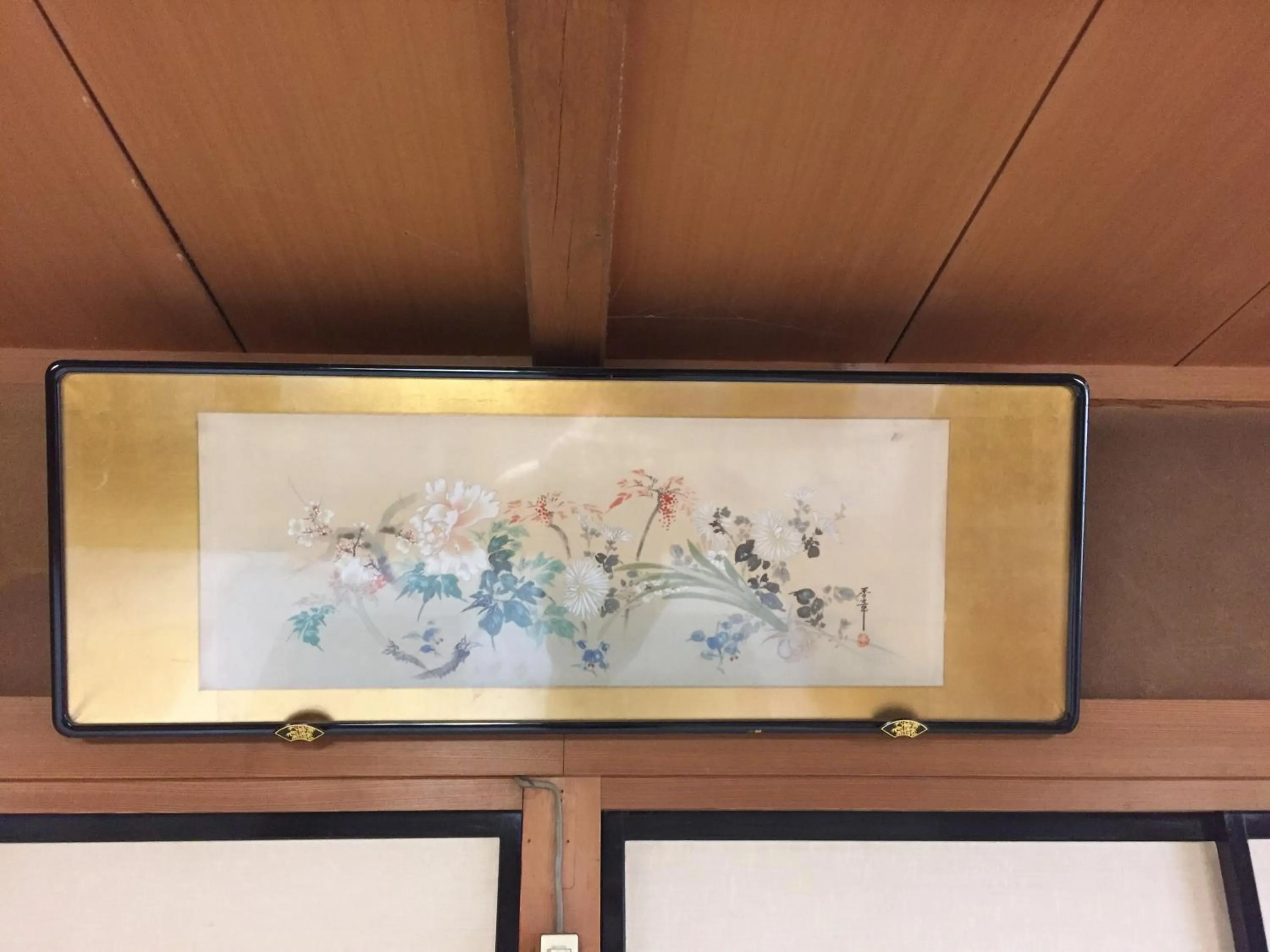 Decorative detail in Daymaruya Ryokan