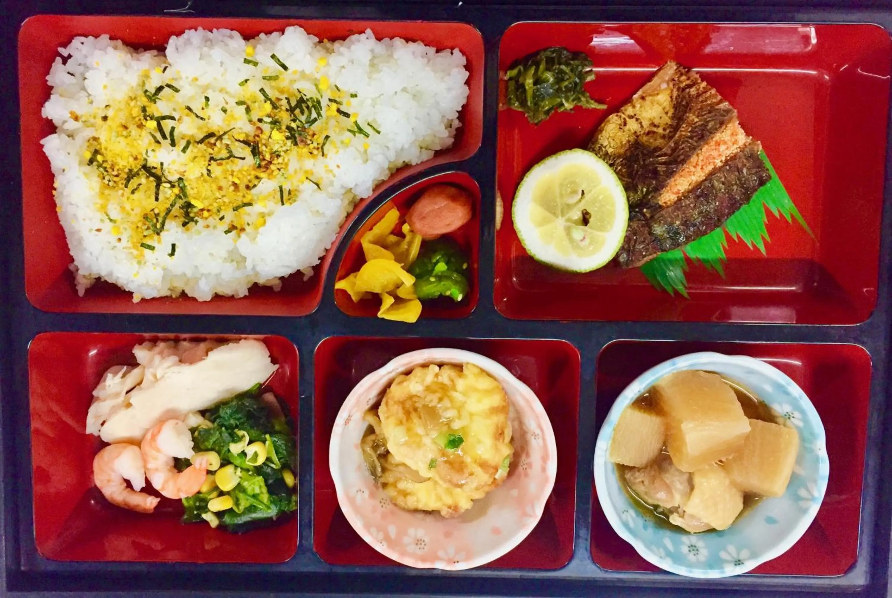 Asian breakfast in Daymaruya Ryokan