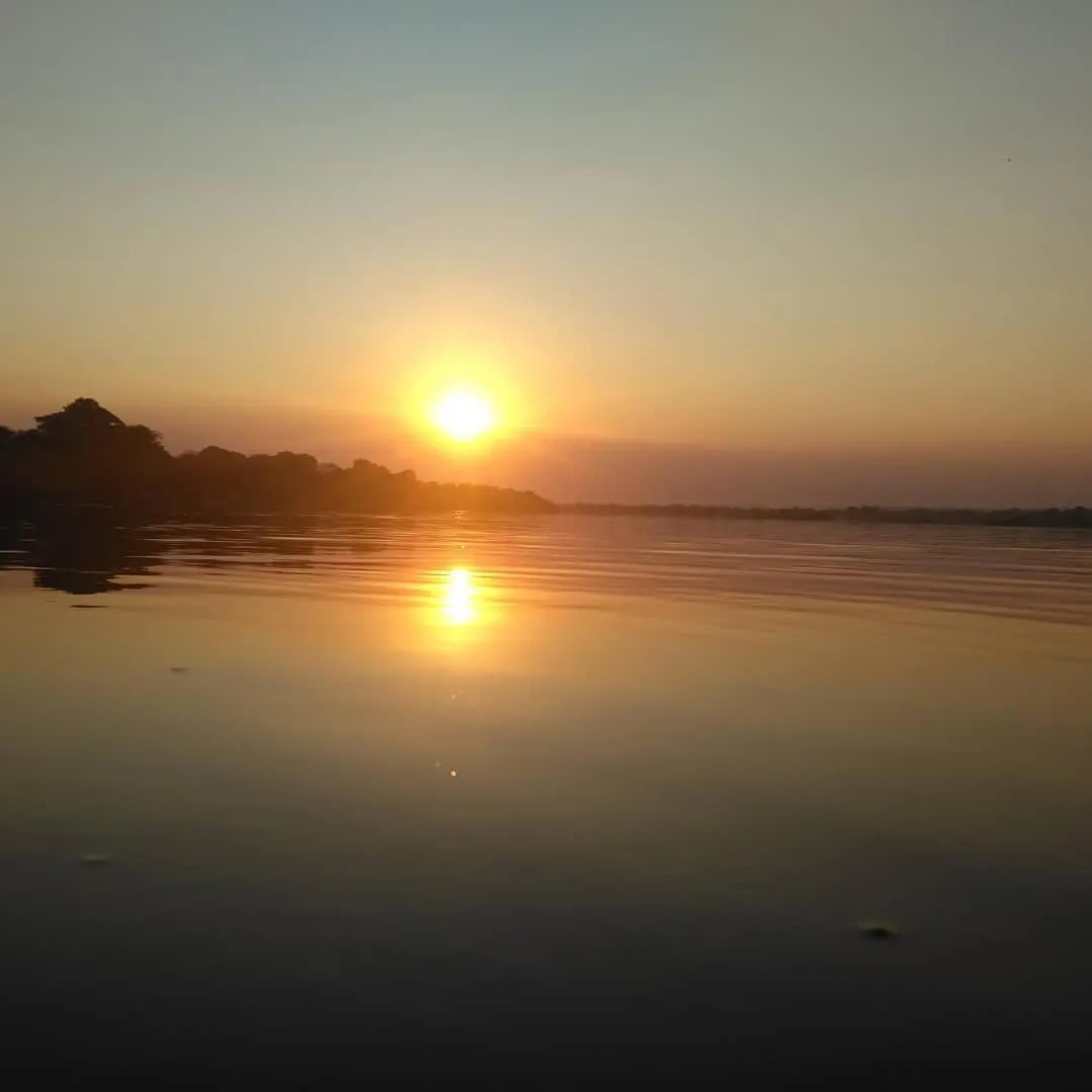Sunset in Caprivi Houseboat Safari Lodge