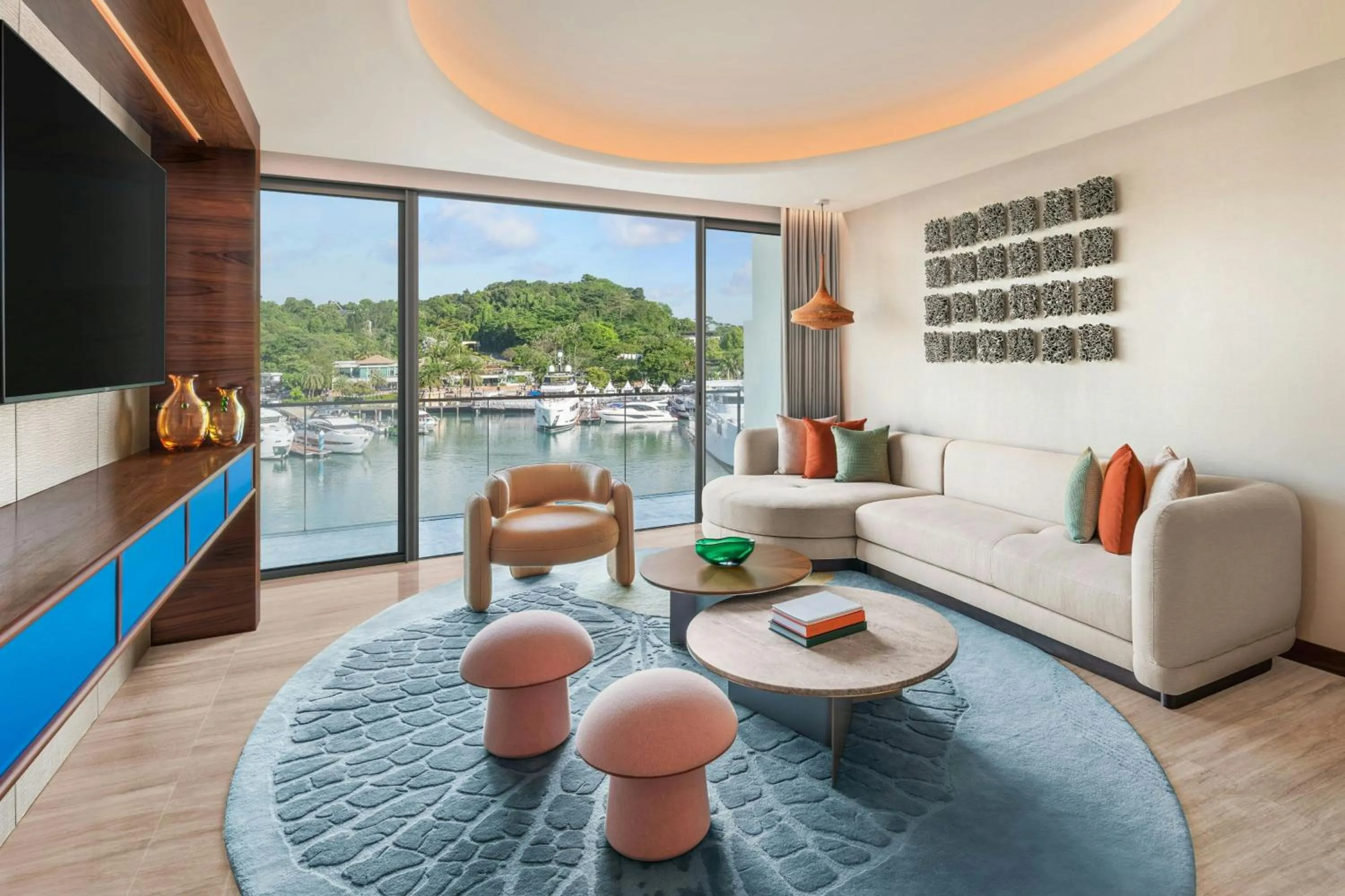 Living room in W Singapore - Sentosa Cove