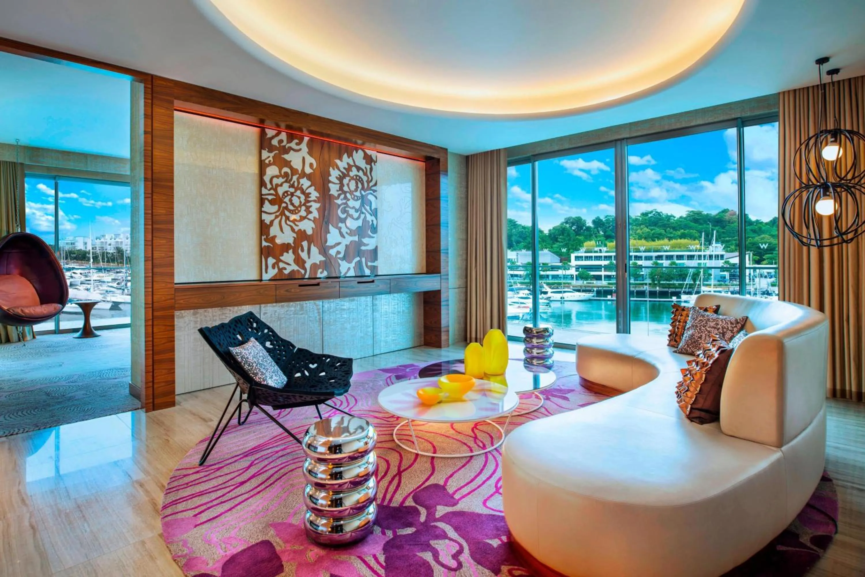 Living room in W Singapore - Sentosa Cove, Newly Renovated