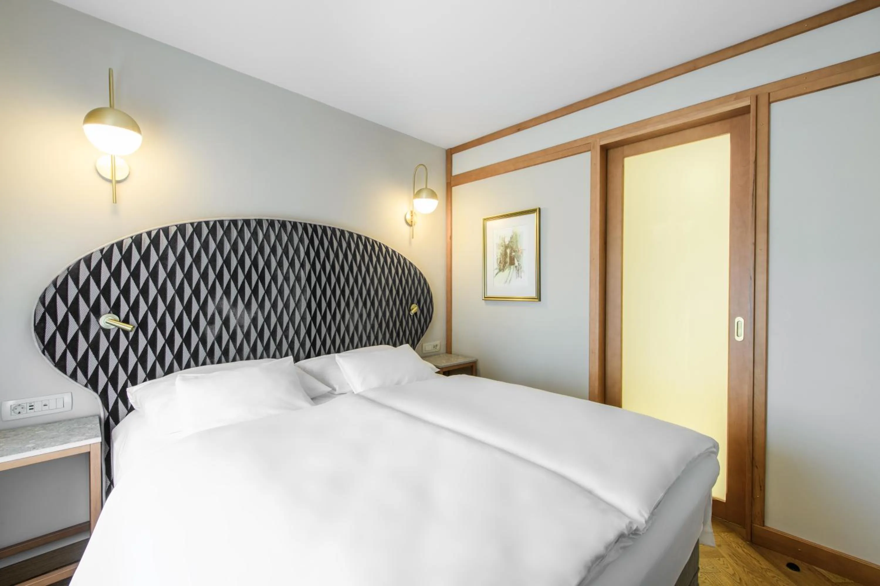 Bed in Grand Hotel Union Eurostars