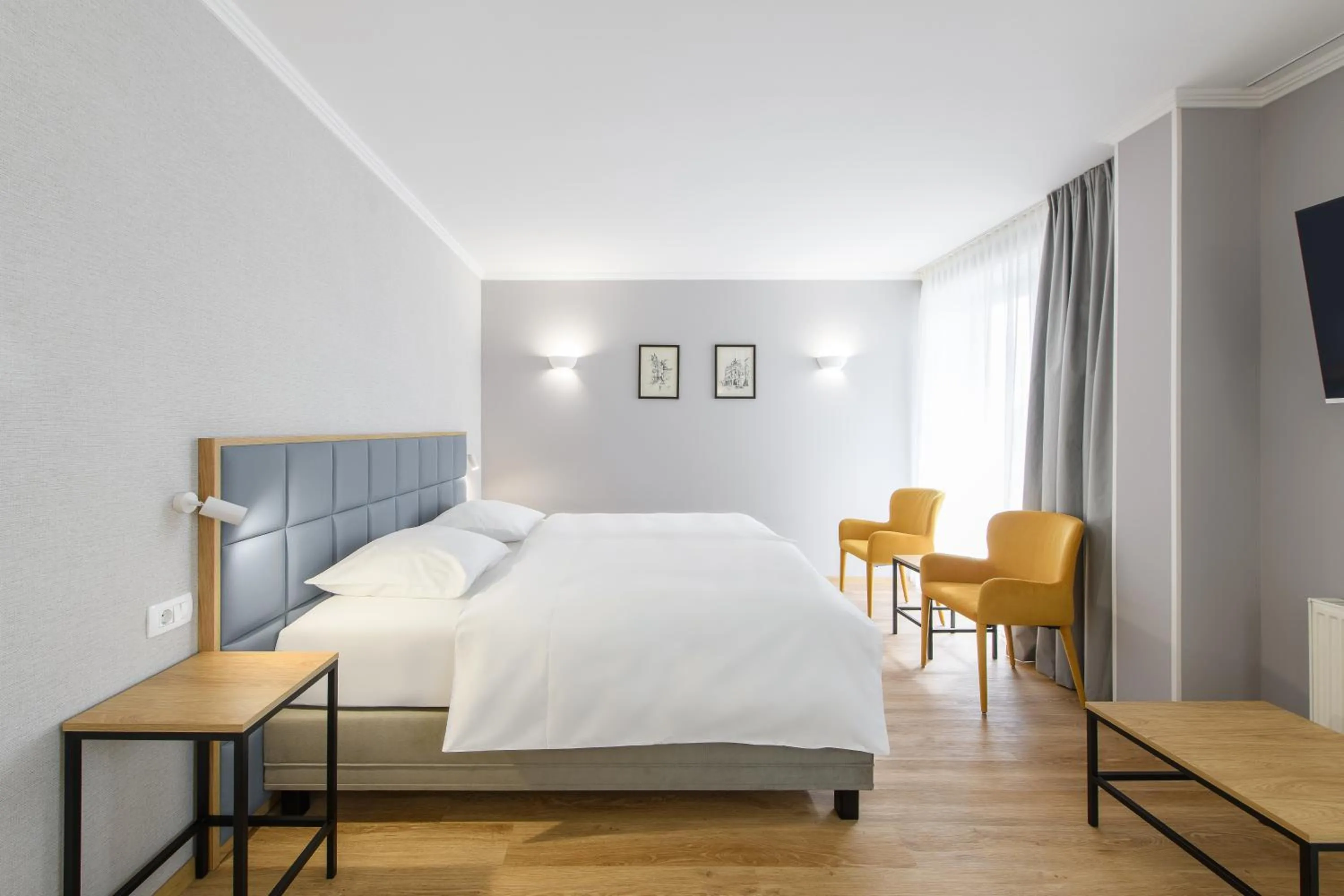 Bed in Eurostars uHOTEL