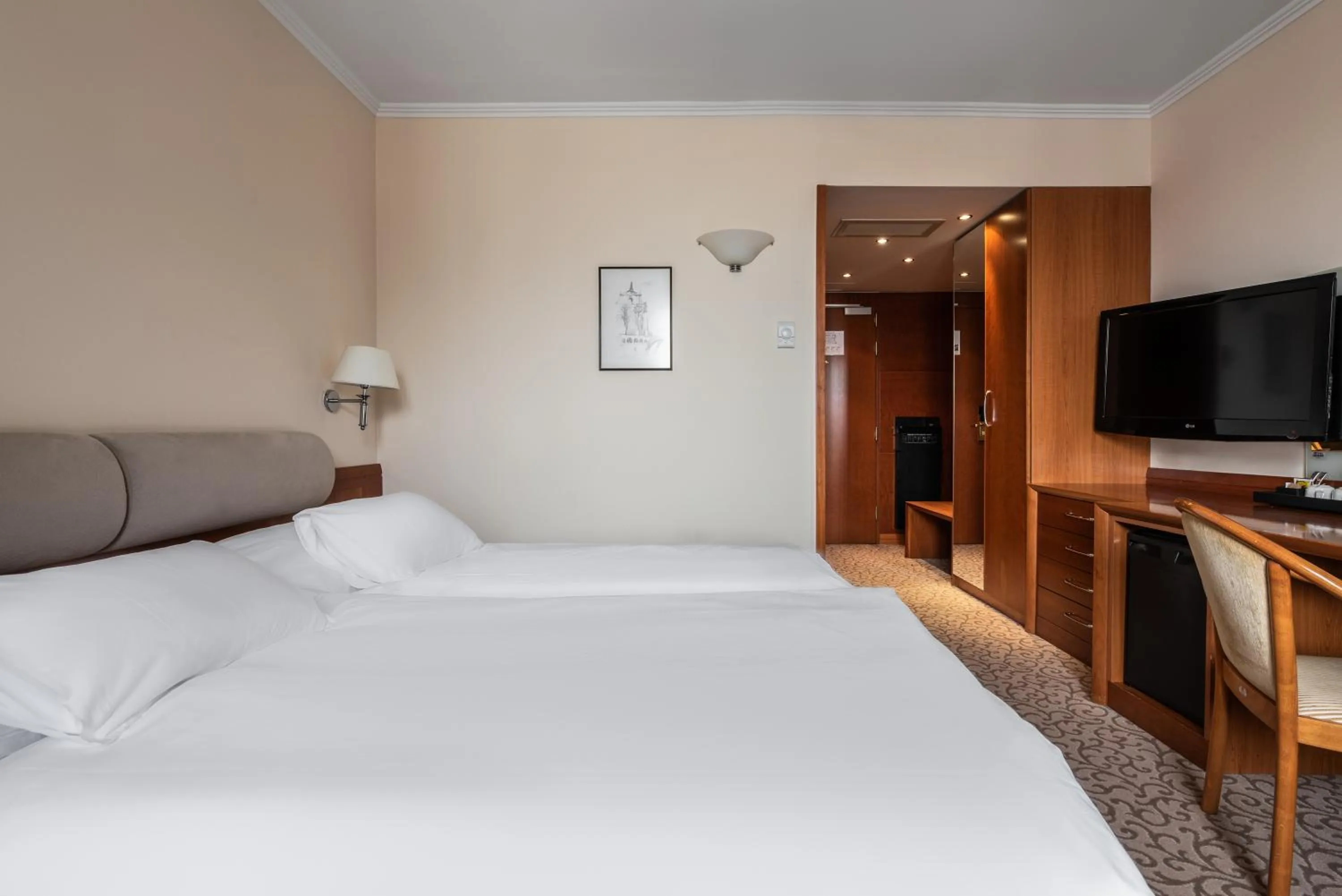 Bed in Eurostars uHOTEL