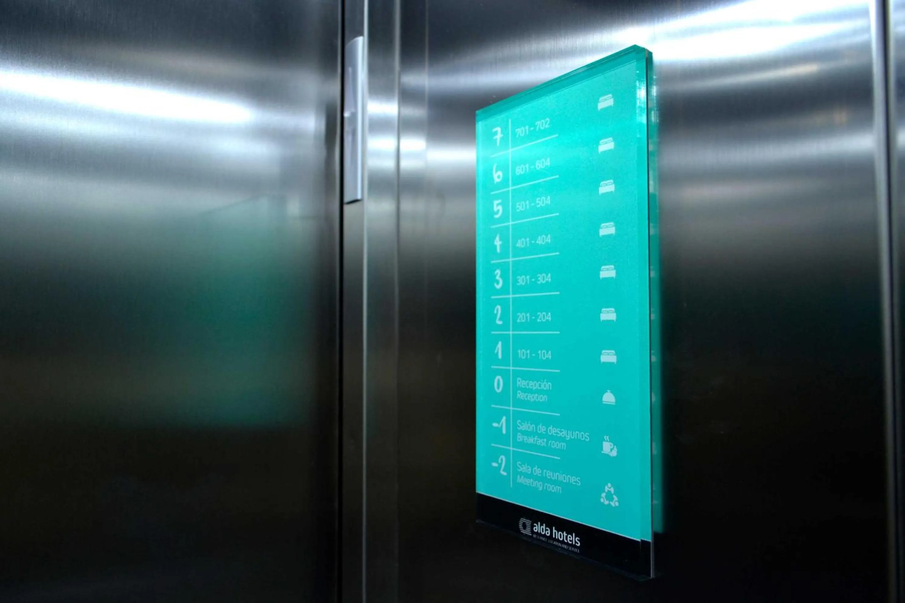 Decorative detail in Hotel Alda Estación Ourense