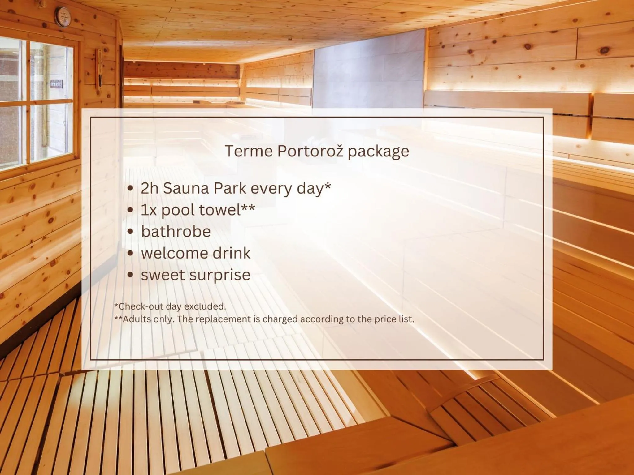 Sauna in Grand Hotel Portoroz 4* superior – Terme & Wellness LifeClass