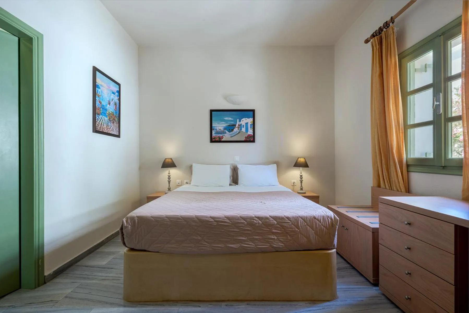 Bed in Ambeli Apartments