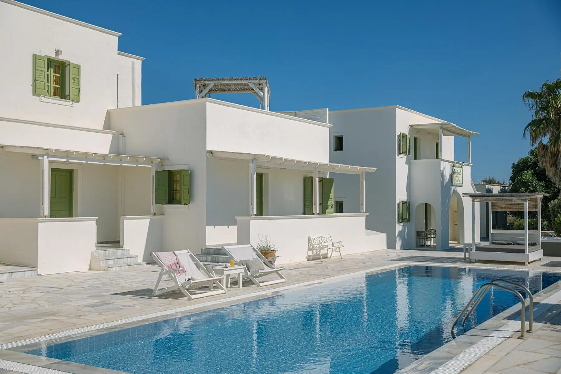 Swimming pool in Ambeli Apartments