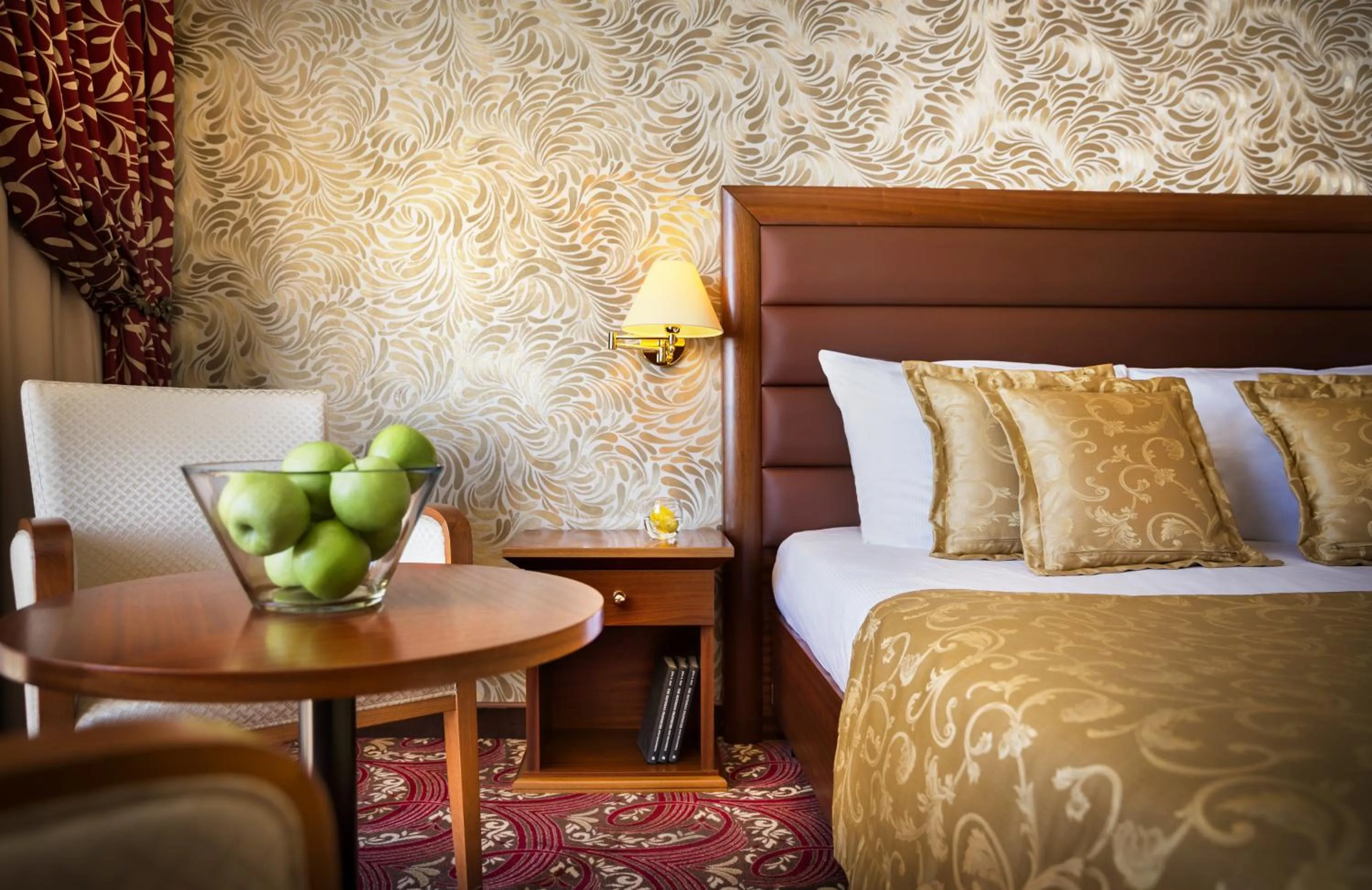 Decorative detail, Bed in Remisens Hotel METROPOL