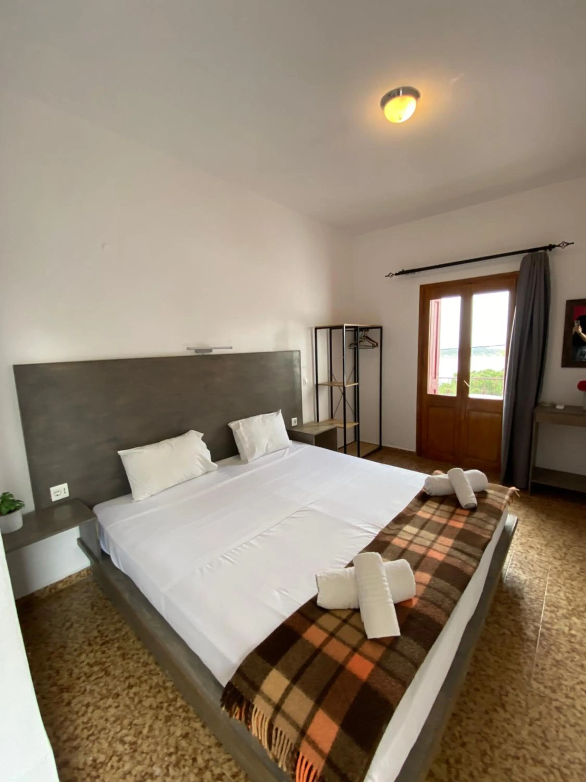 Bed in Afroditi Hotel