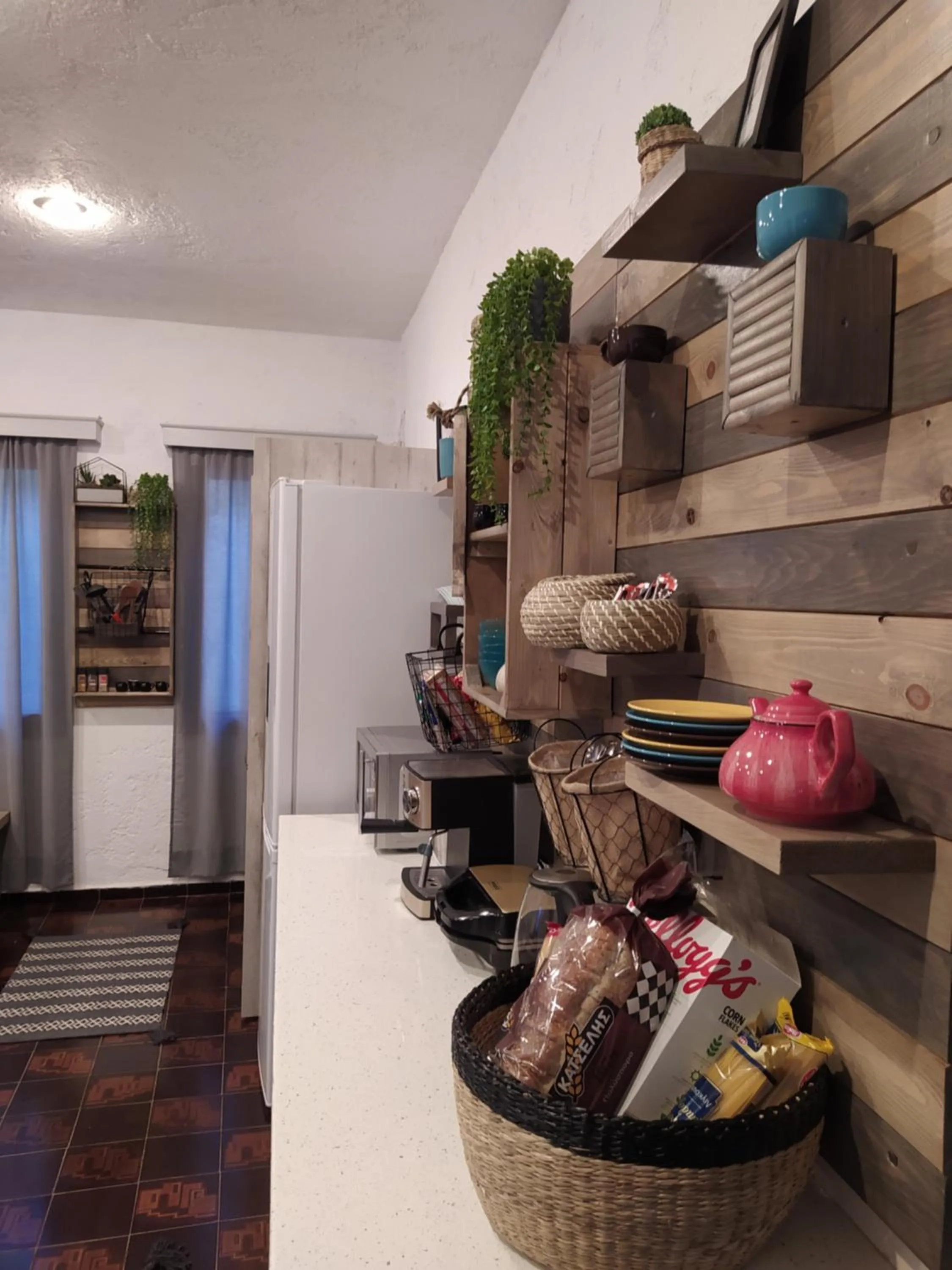 Kitchen or kitchenette in Afroditi Hotel