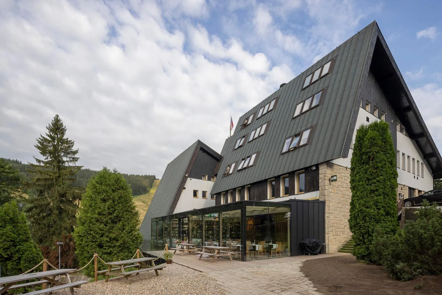 Property building in Pytloun Wellness Hotel Harrachov