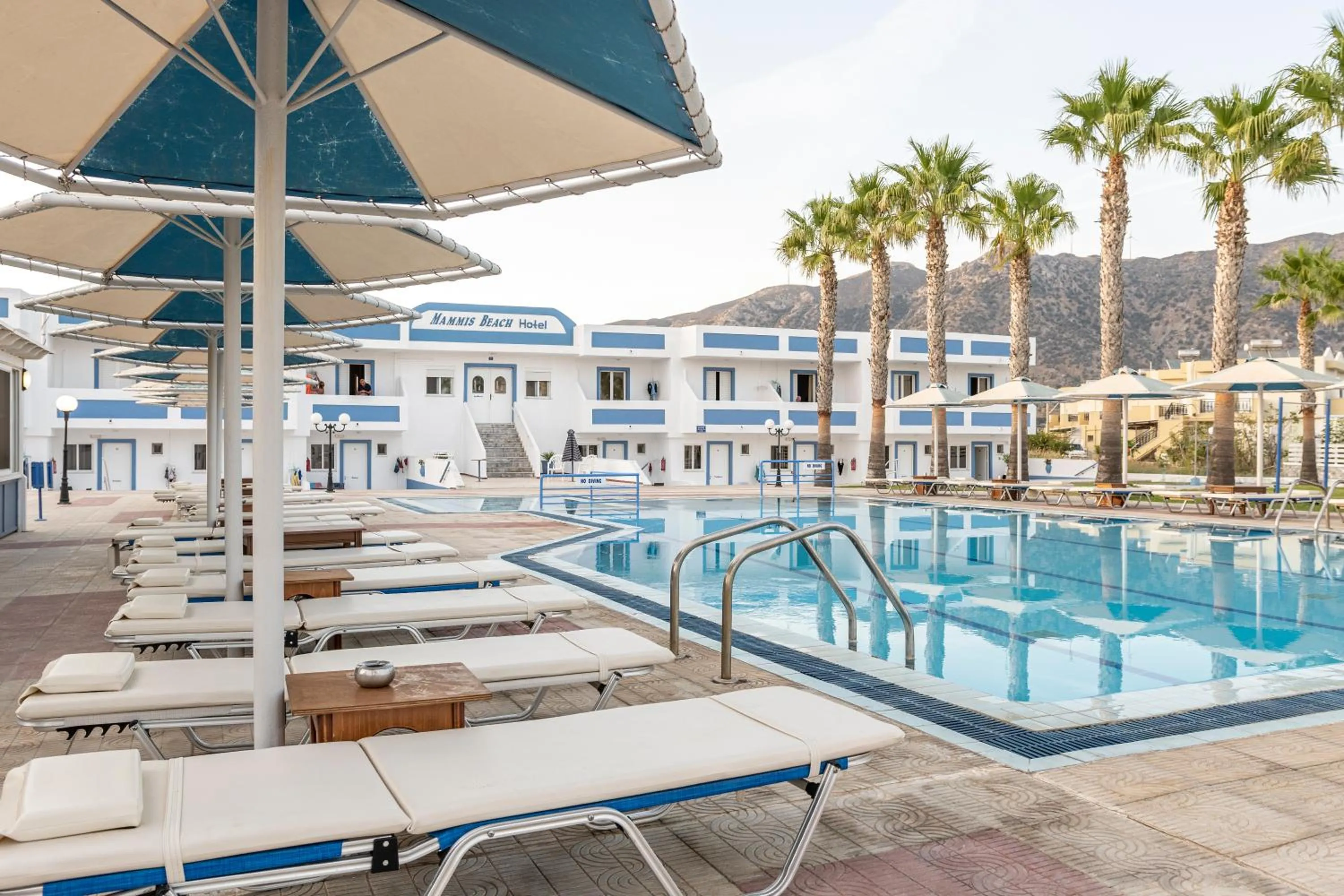 Swimming pool in Mammis Beach Hotel