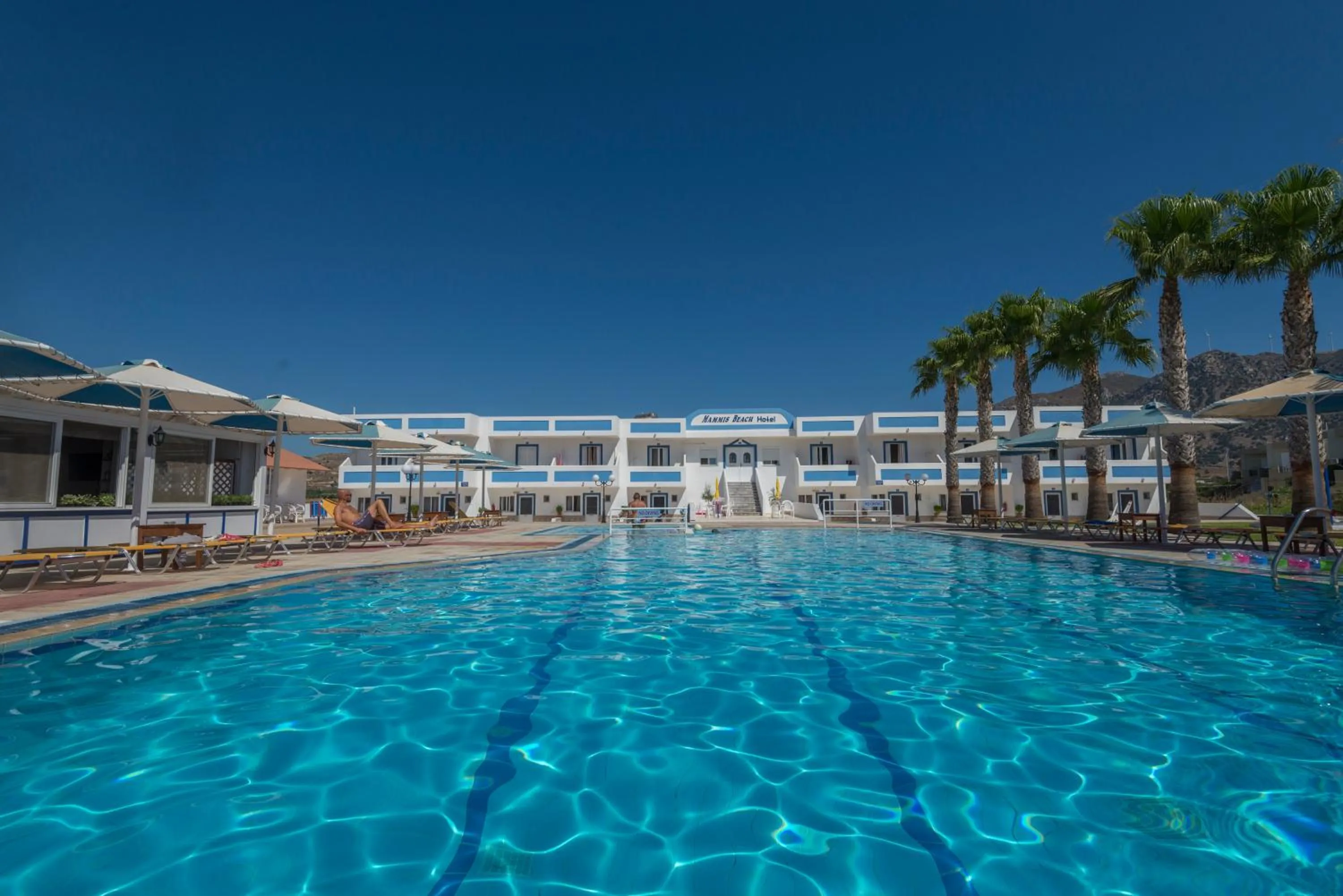 Swimming pool in Mammis Beach Hotel
