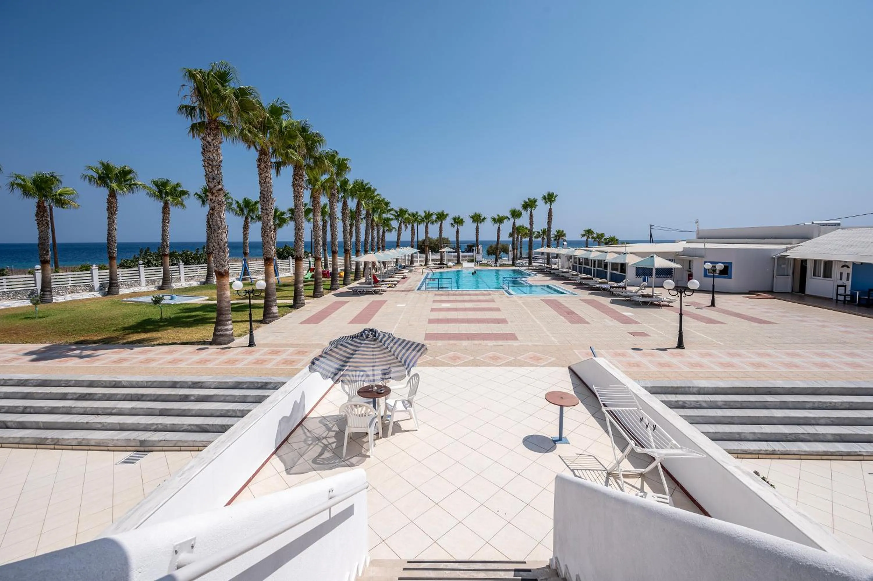 Pool view in Mammis Beach Hotel