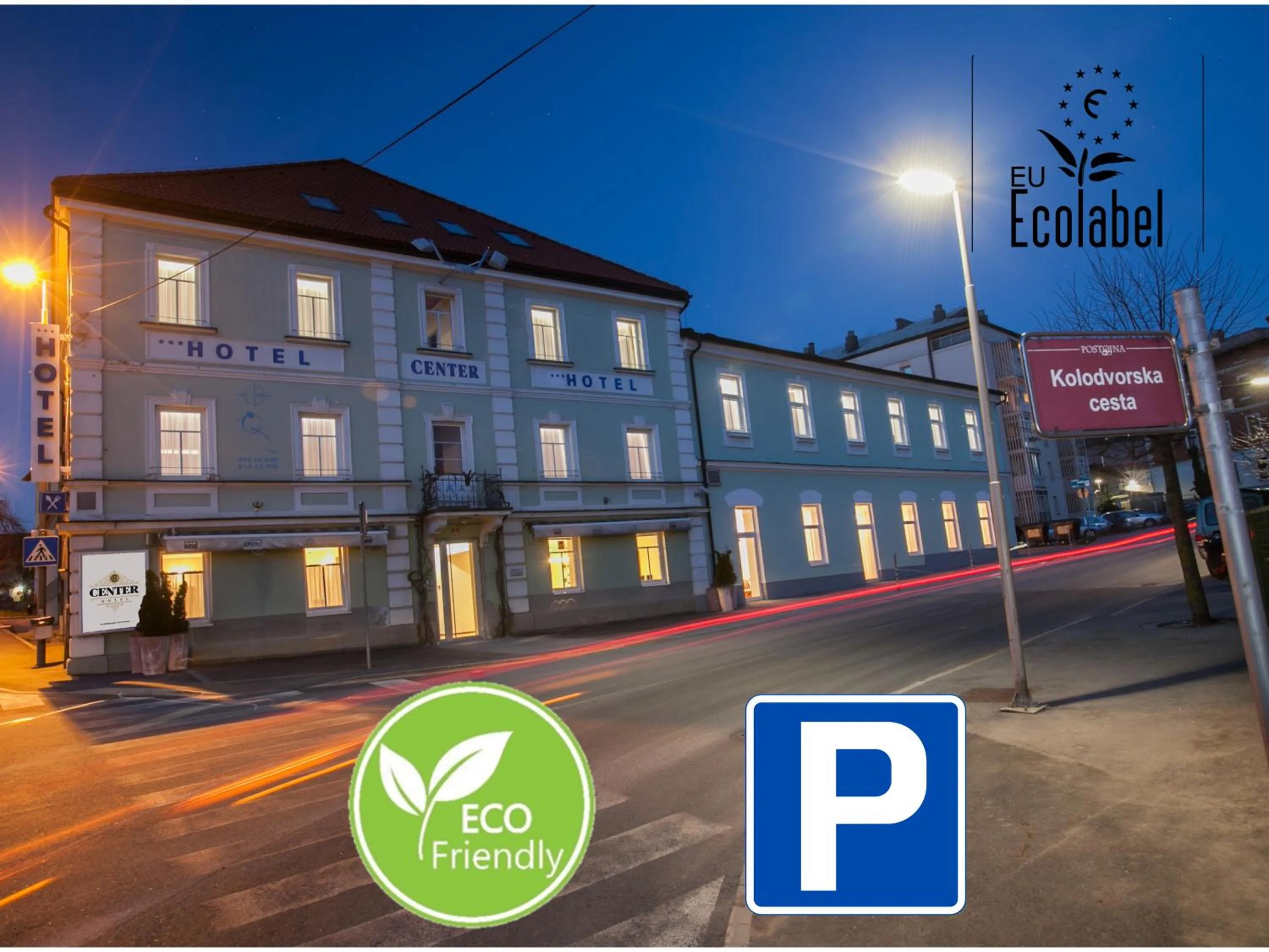 Property building in ECO Hotel Center Postojna