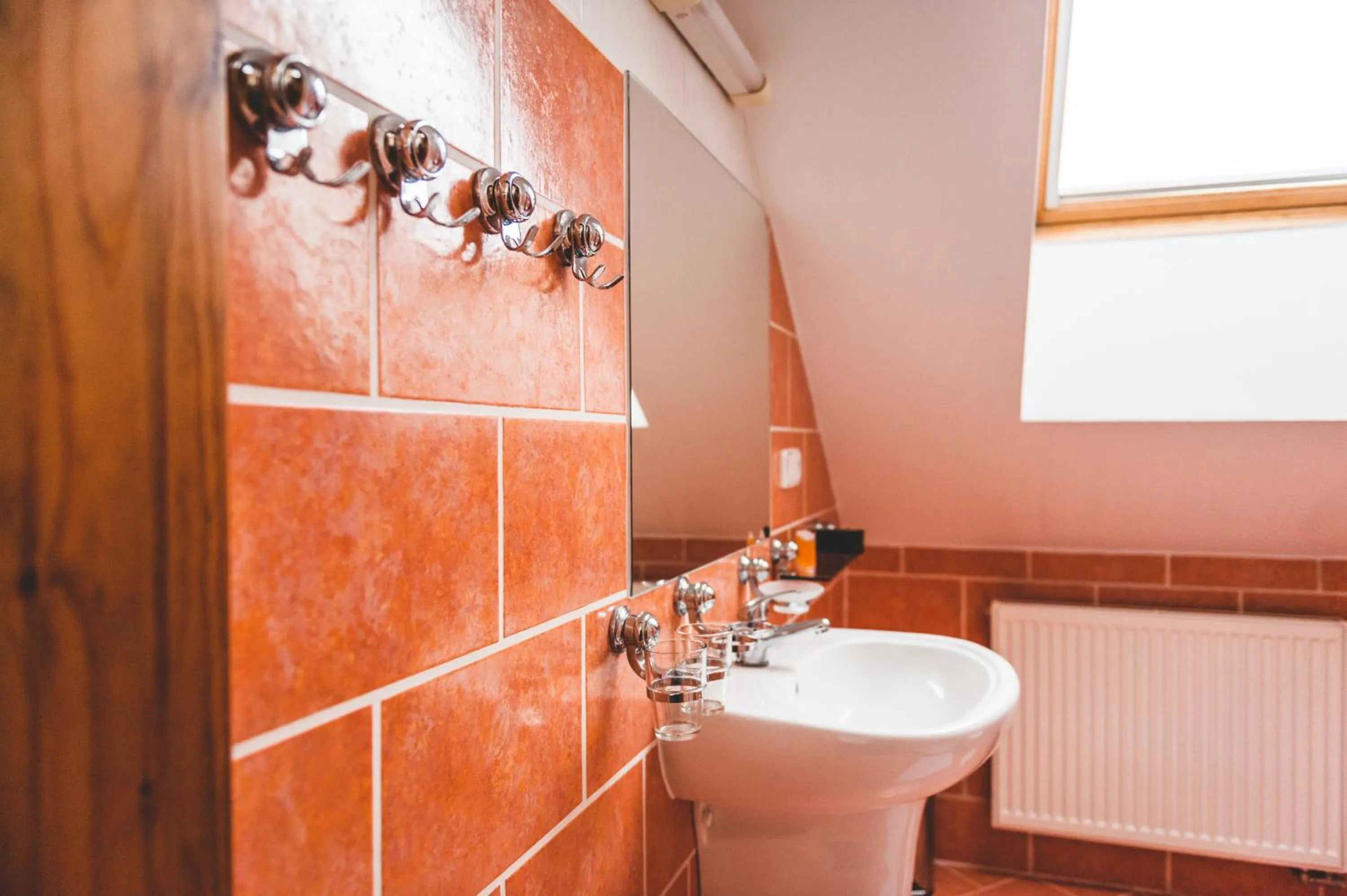 Bathroom in Hotel u České koruny