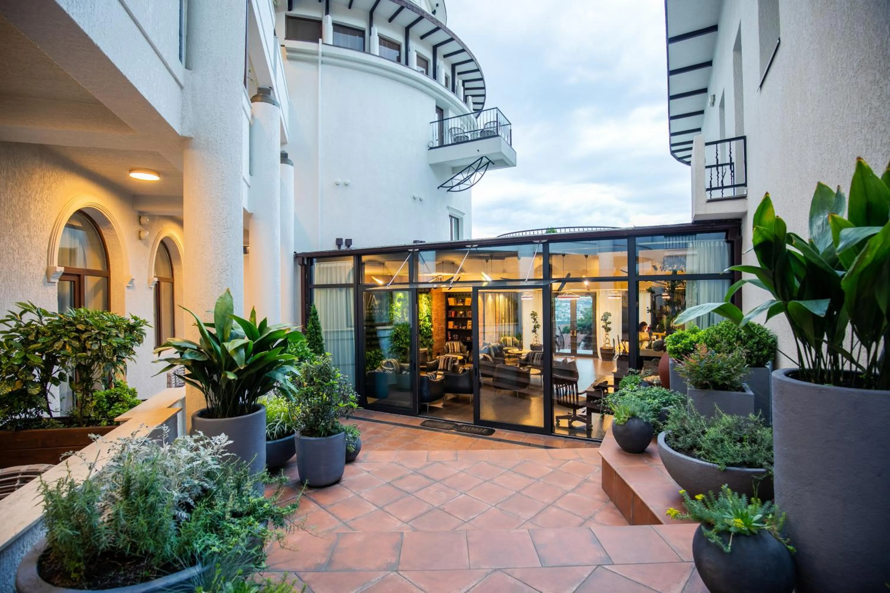 Garden view in Hotel Adamo